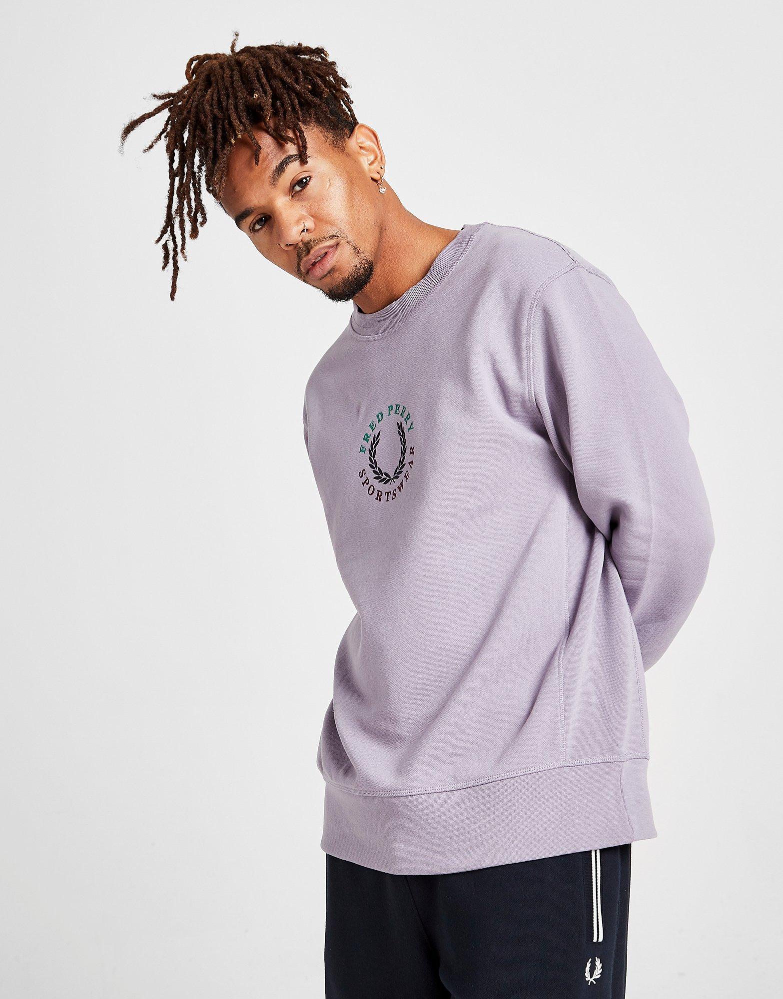 fred perry global branded sweatshirt