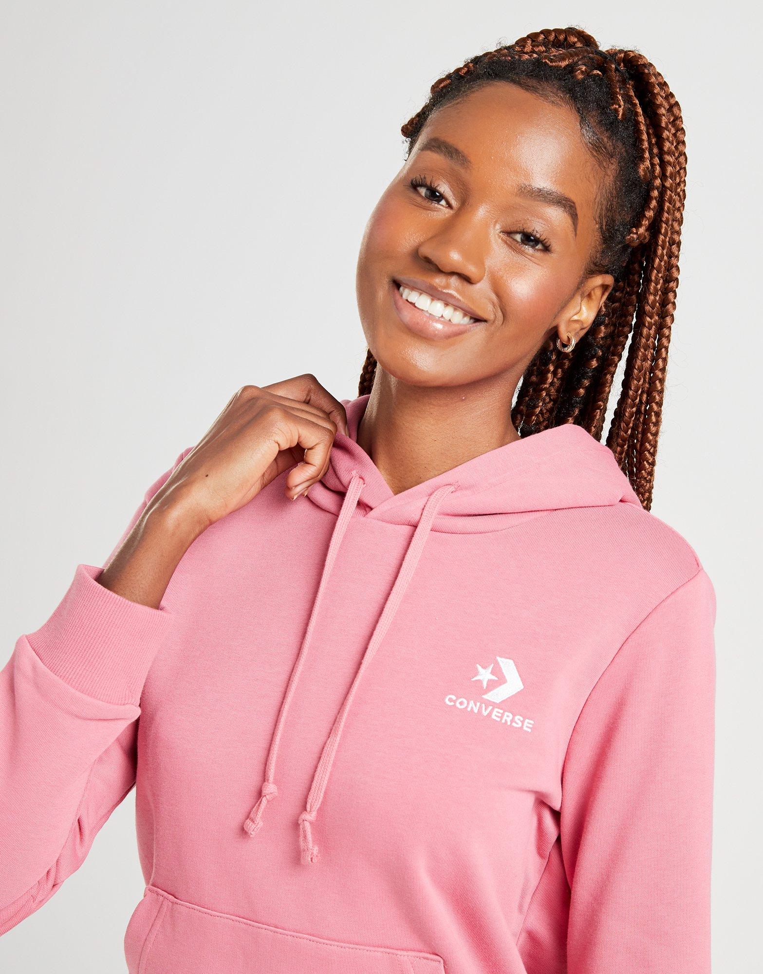 pink converse hoodie