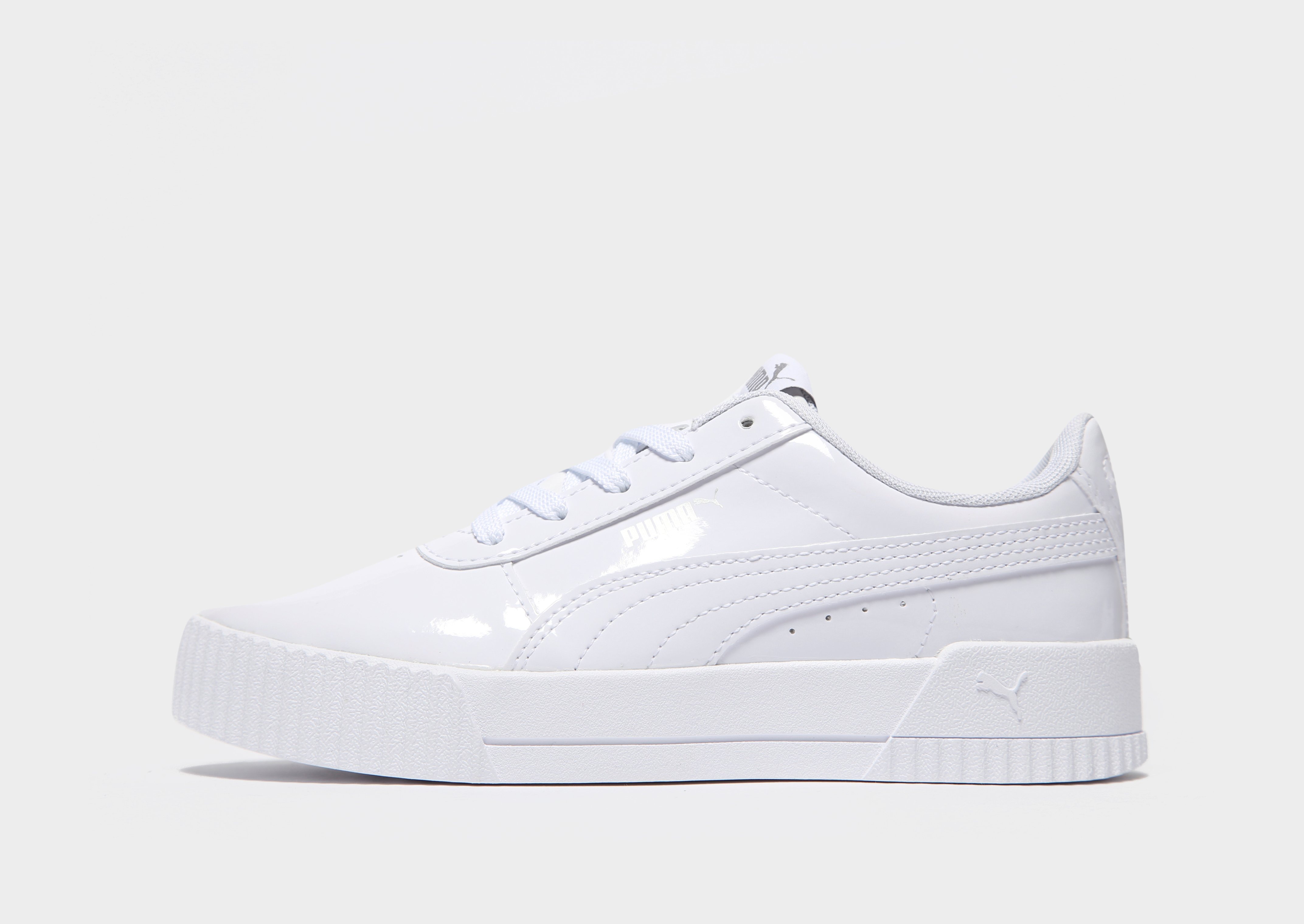 Buy White Puma Carina Patent Children | JD Sports