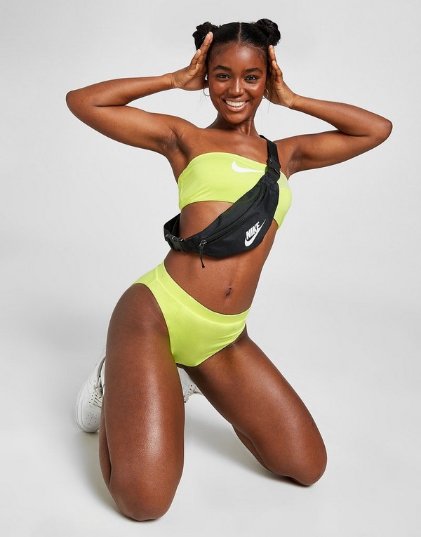 Nike Bas de Bikini Swoosh Taille Haute Femme