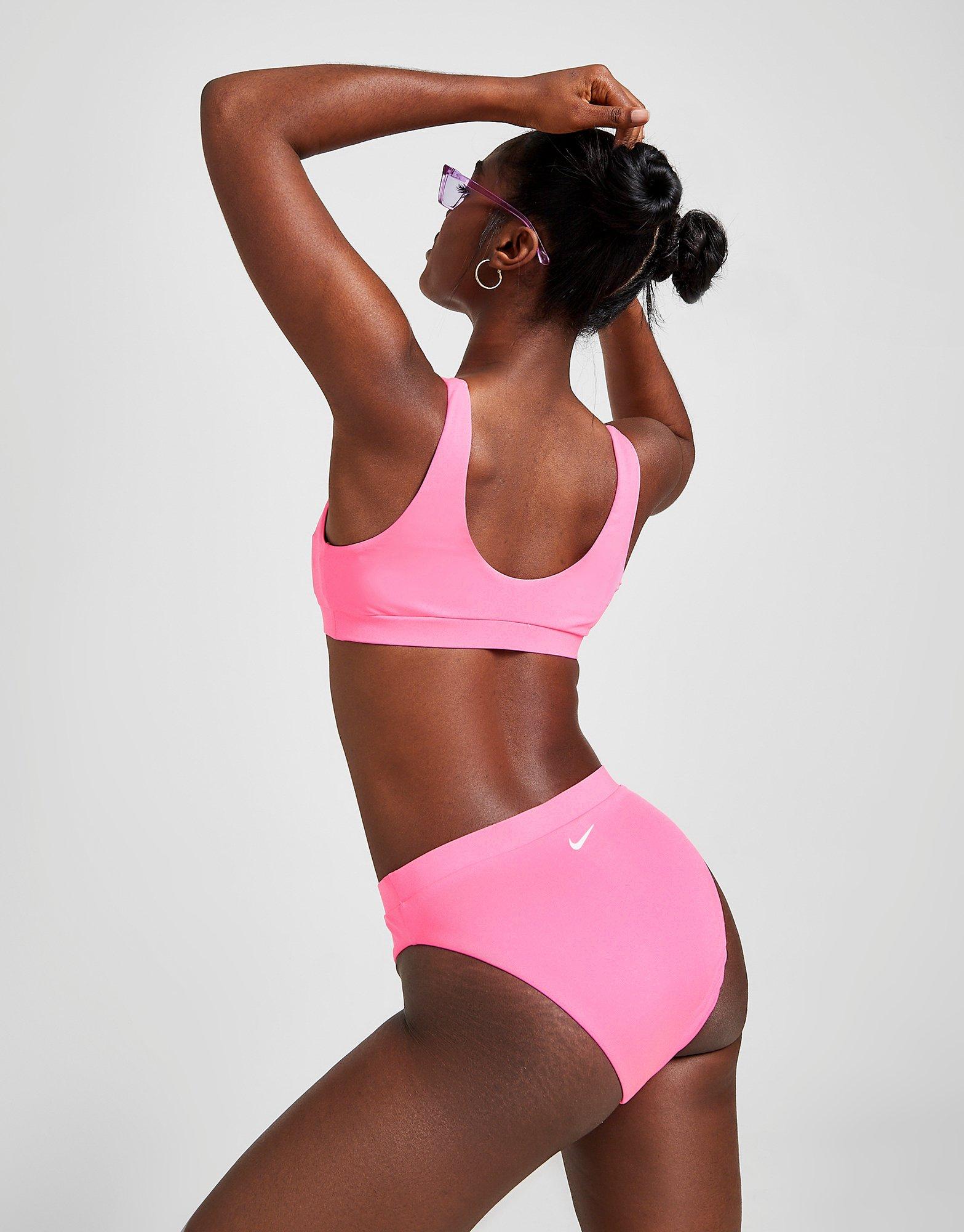 nike pink bra top