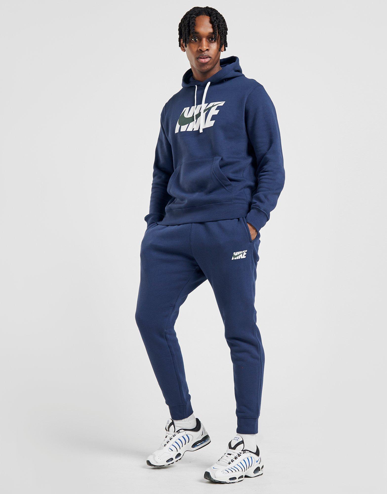 nike club tracksuit navy