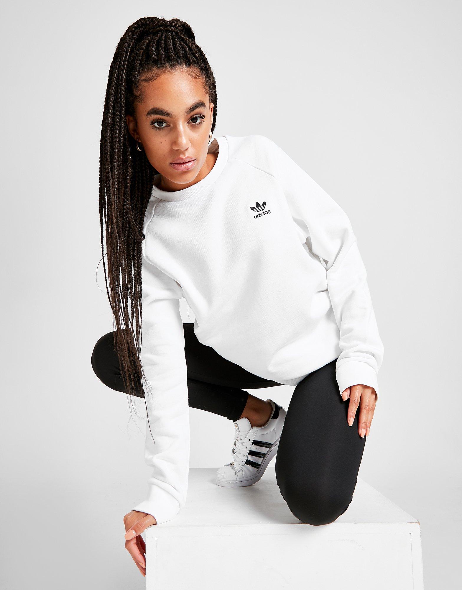 adidas originals trefoil logo sweatshirt