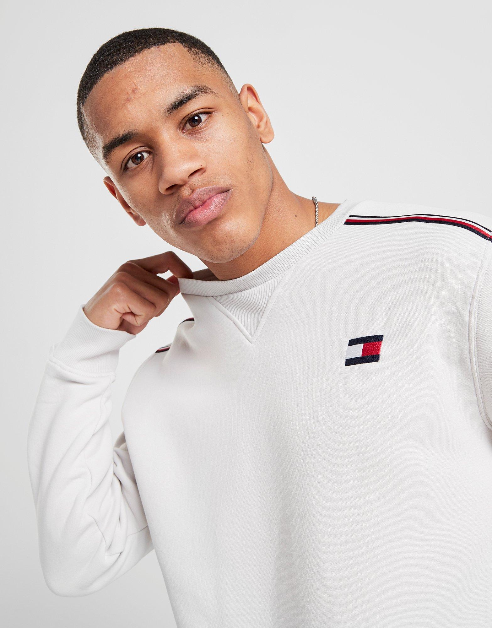 tommy hilfiger tape crew sweatshirt