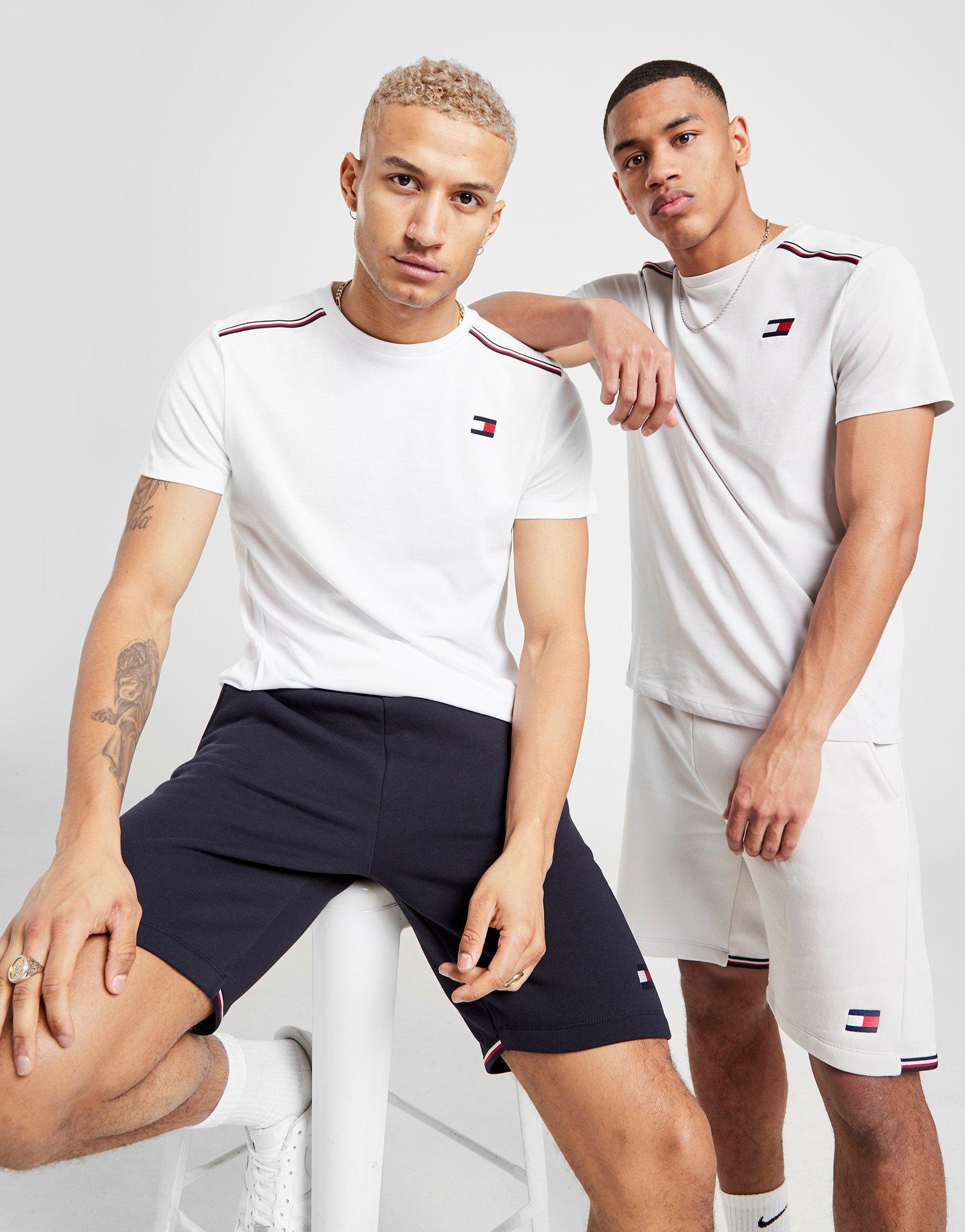 tommy hilfiger taped shorts