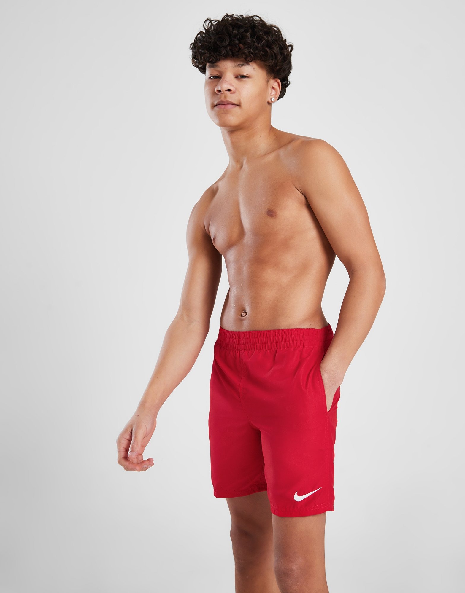 Red Nike Core Swim Shorts Junior JD Sports UK