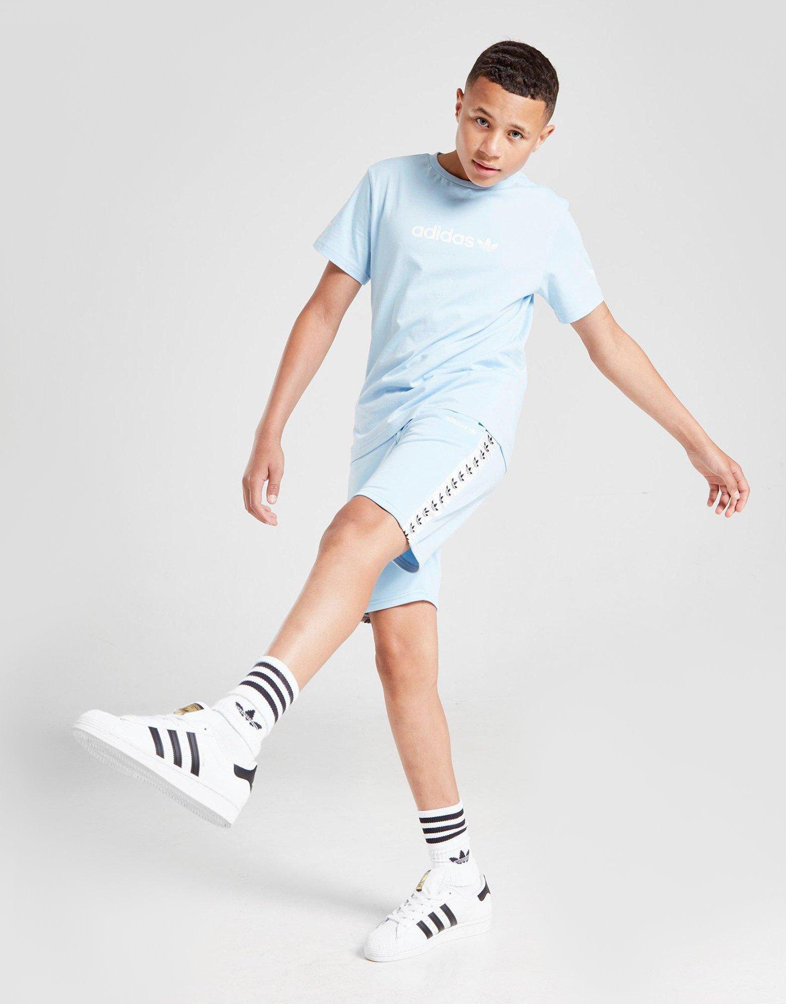 adidas originals tape poly shorts