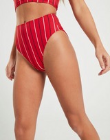 Fila braguita de bikini Pinstripe High Waist