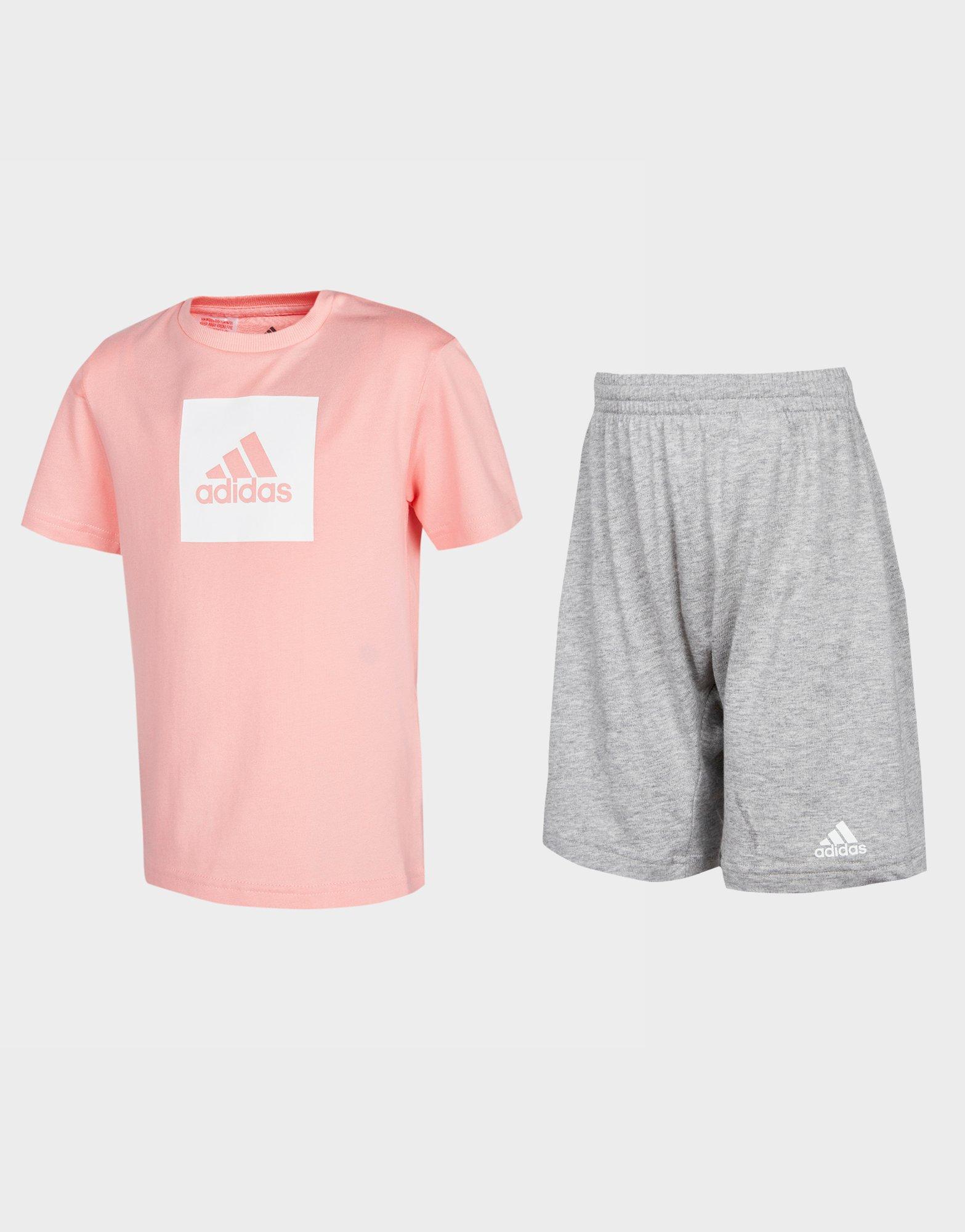 girls pink adidas t shirt