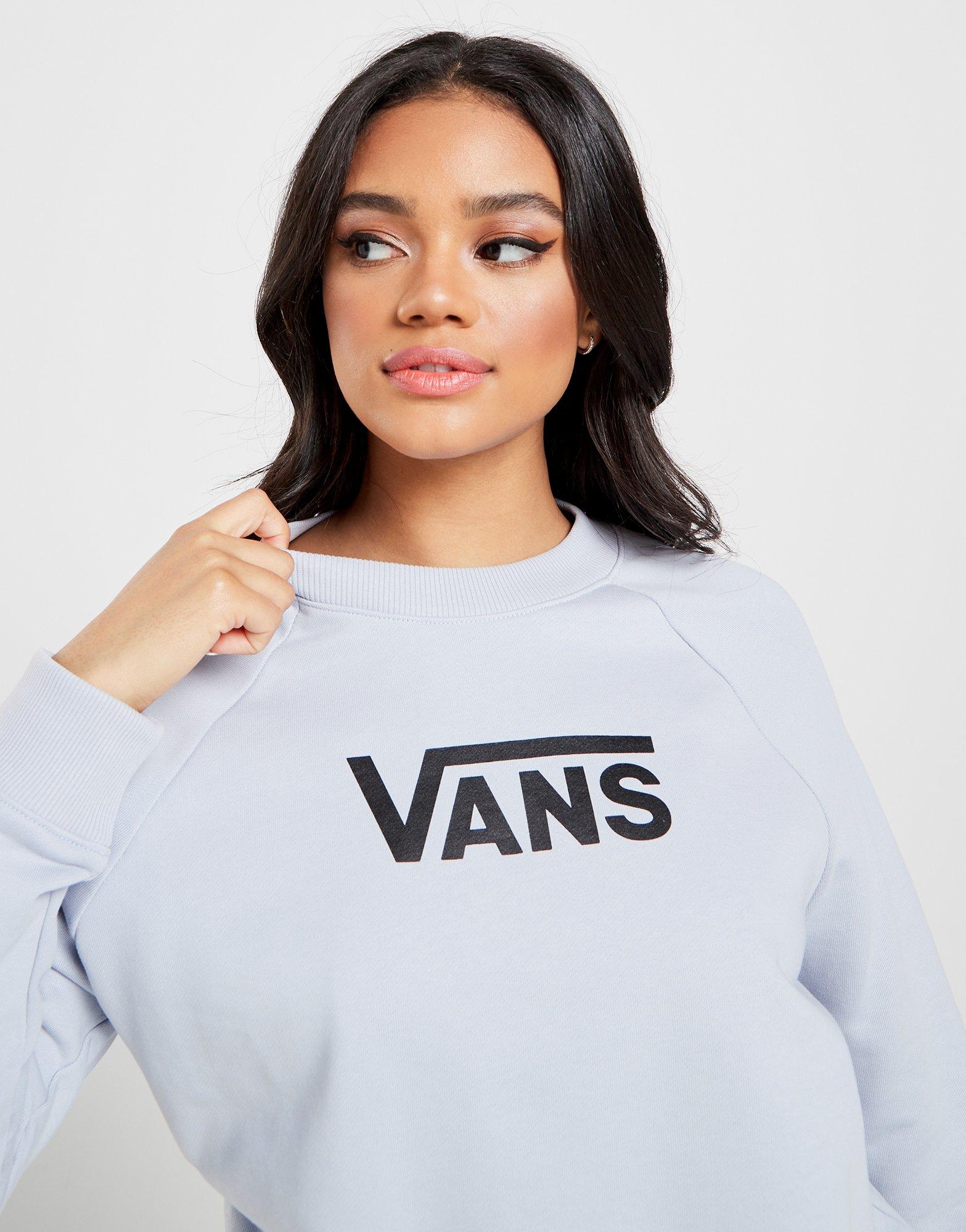 sweat à capuche vans femme bleu