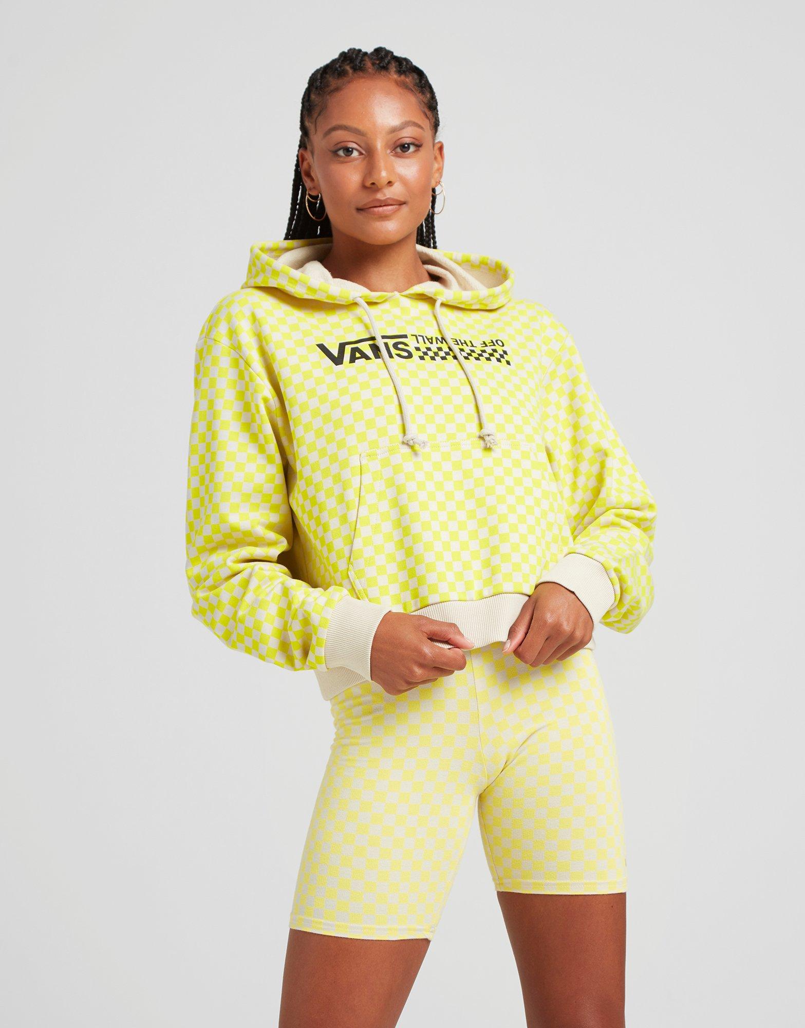 vans overhead checkerboard sleeve hoodie