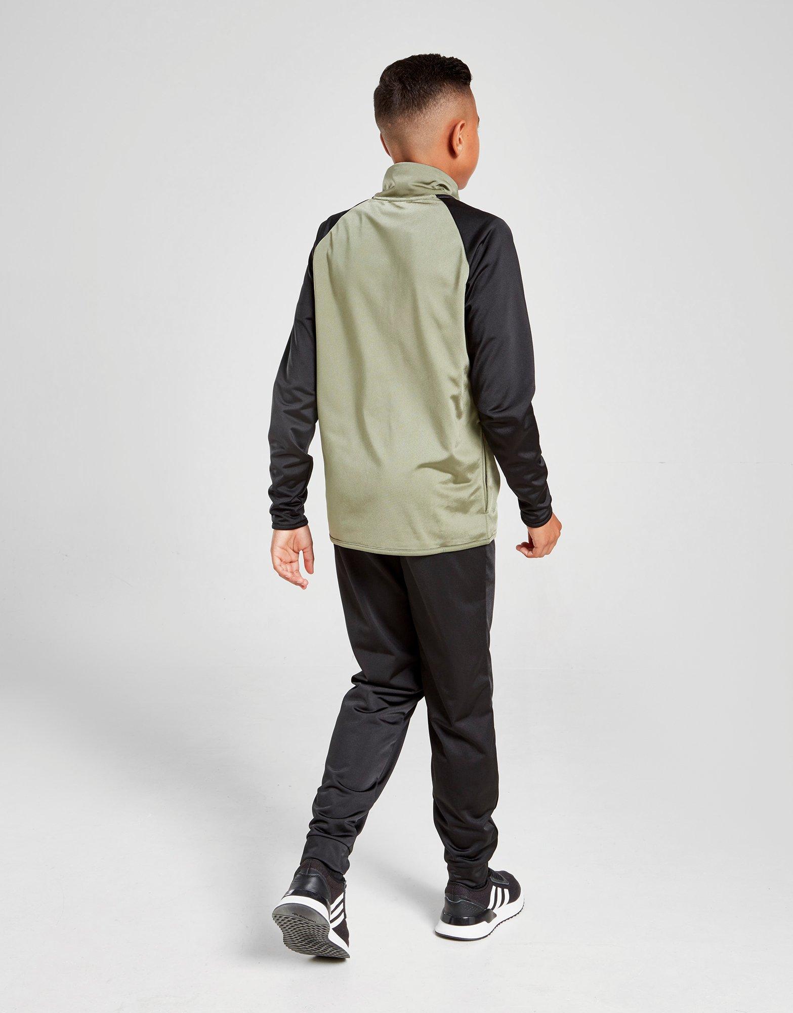 adidas khaki tracksuit junior