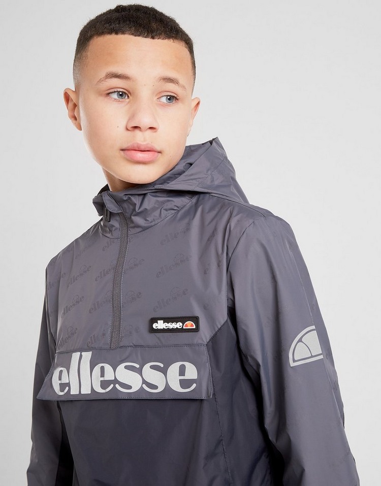 Buy Grey Ellesse Chromio Reflective Lightweight Jacket Junior | JD ...