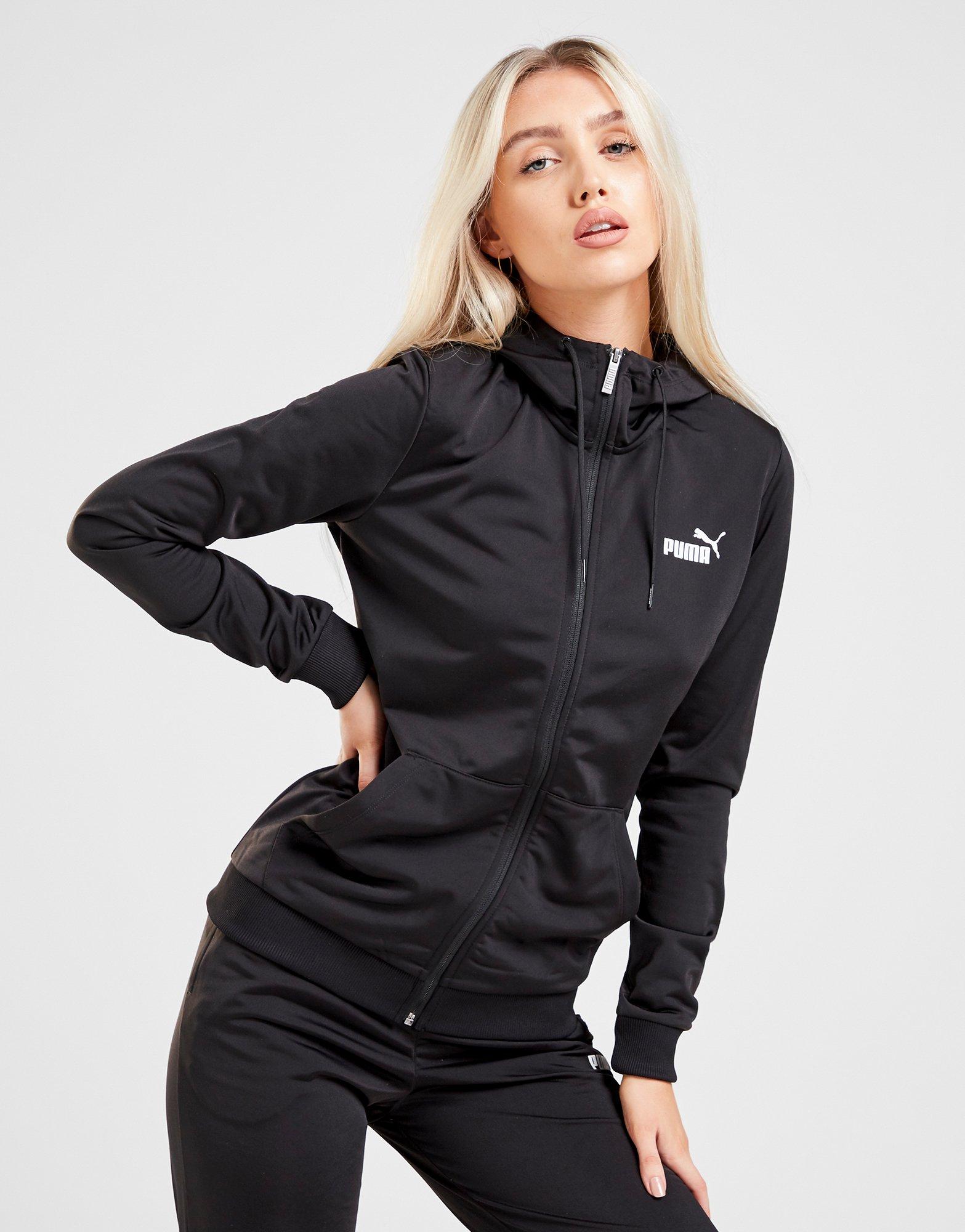 black puma tracksuit womens