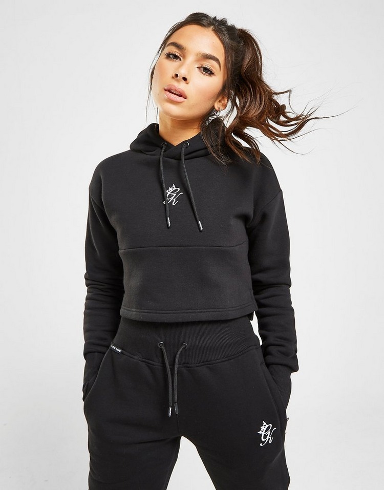 Buy Black Gym King Sky Crop Hoodie | JD Sports | JD Sports Ireland