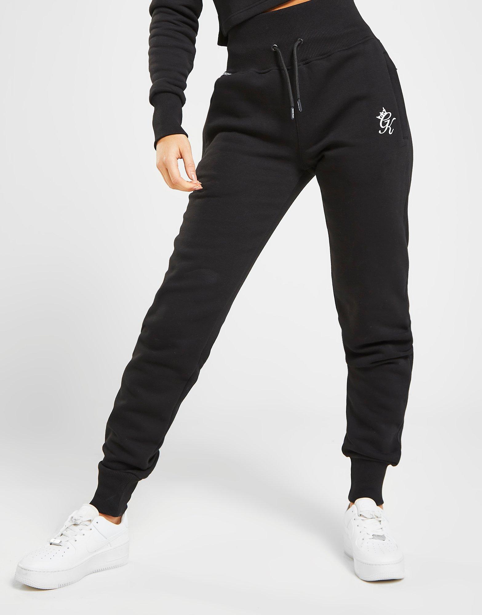 womens black gym king joggers