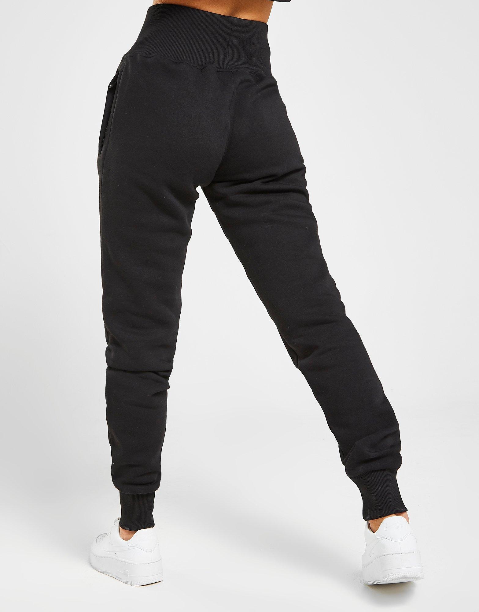 womens black gym king joggers