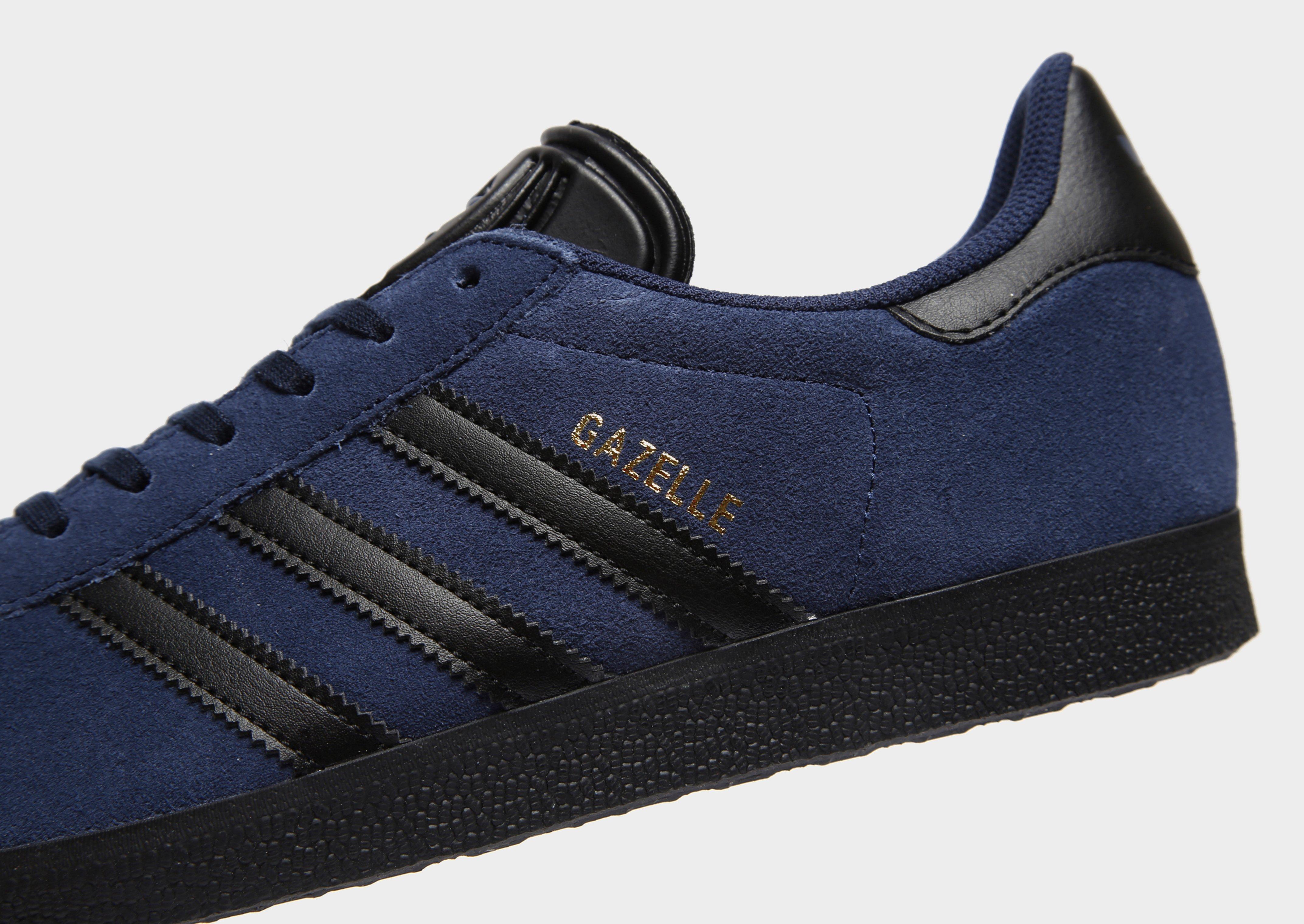 adidas gazelle black blue