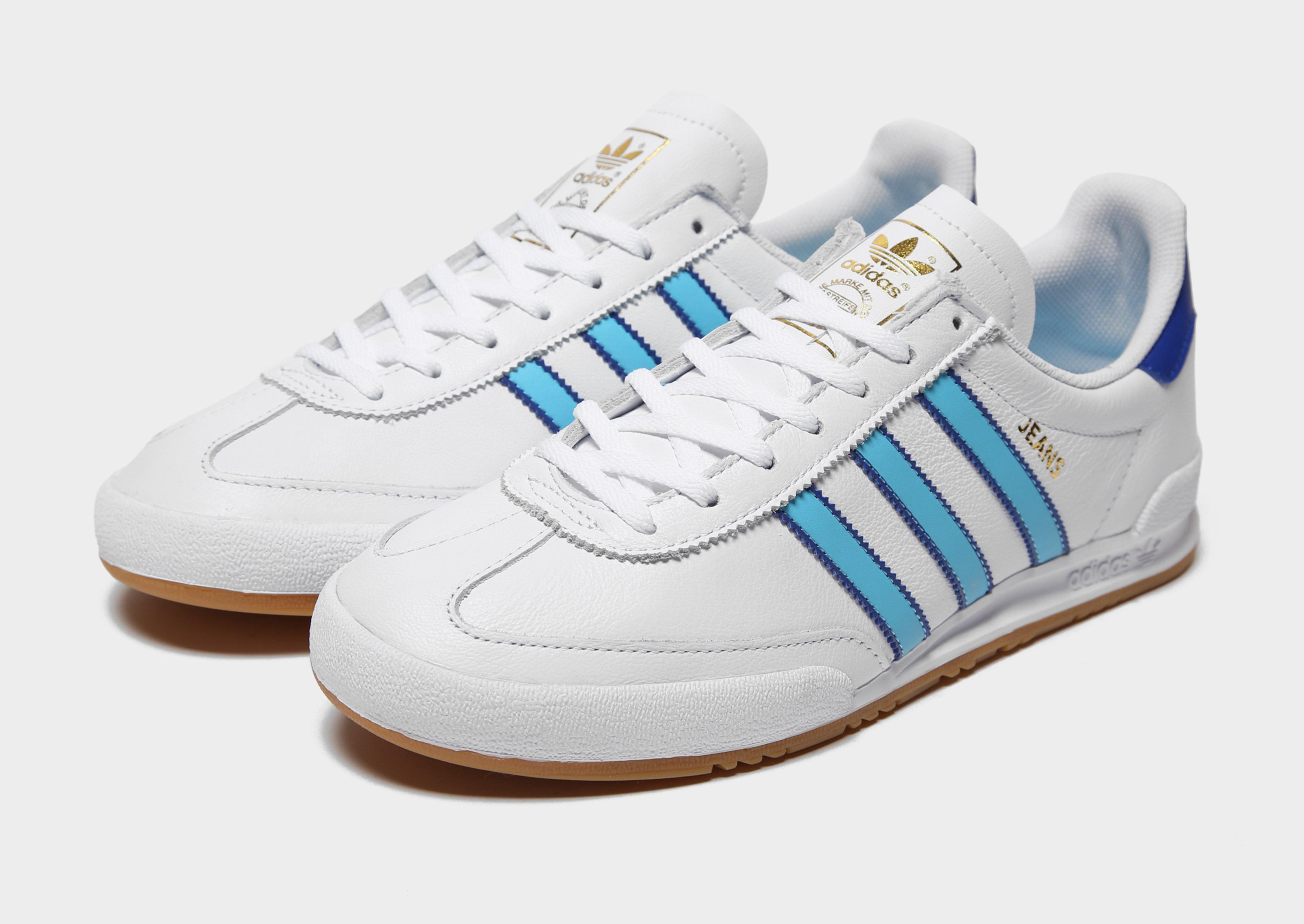 adidas originals jeans leather white