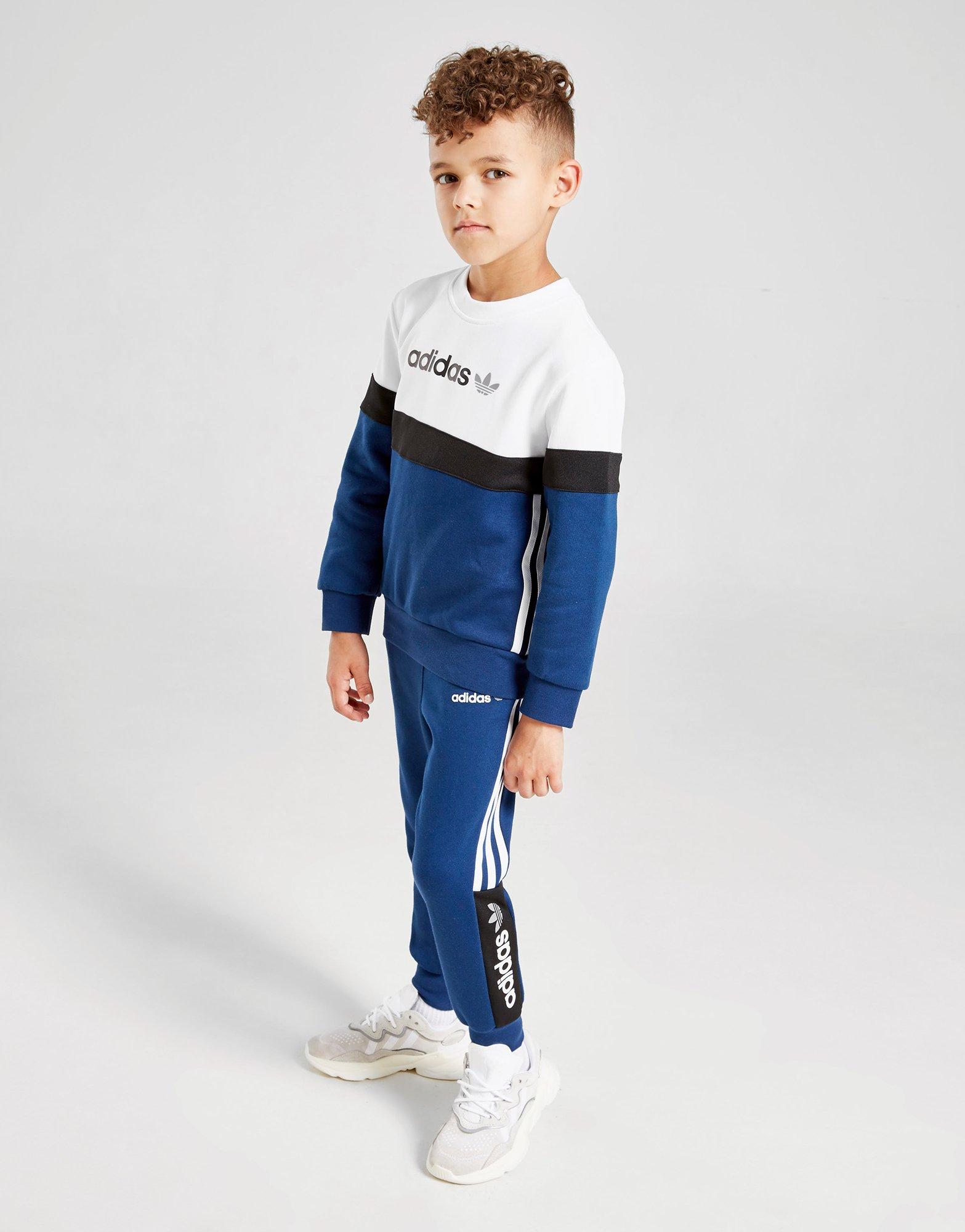 boys blue adidas tracksuit