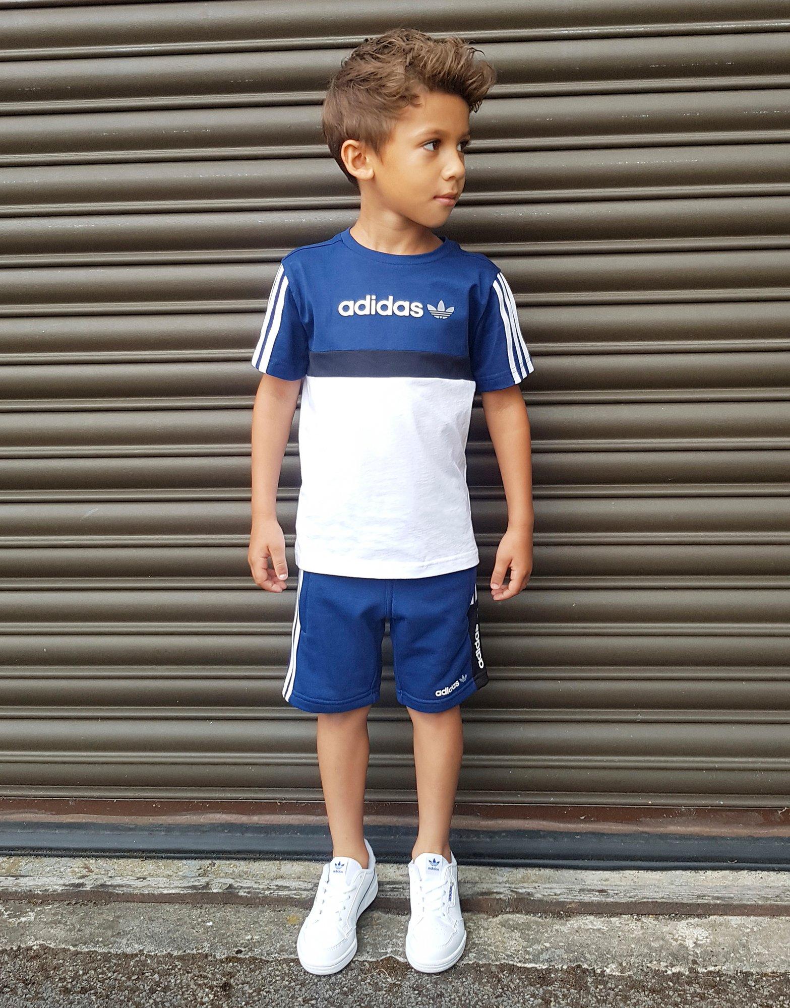 childrens adidas shorts and shirt