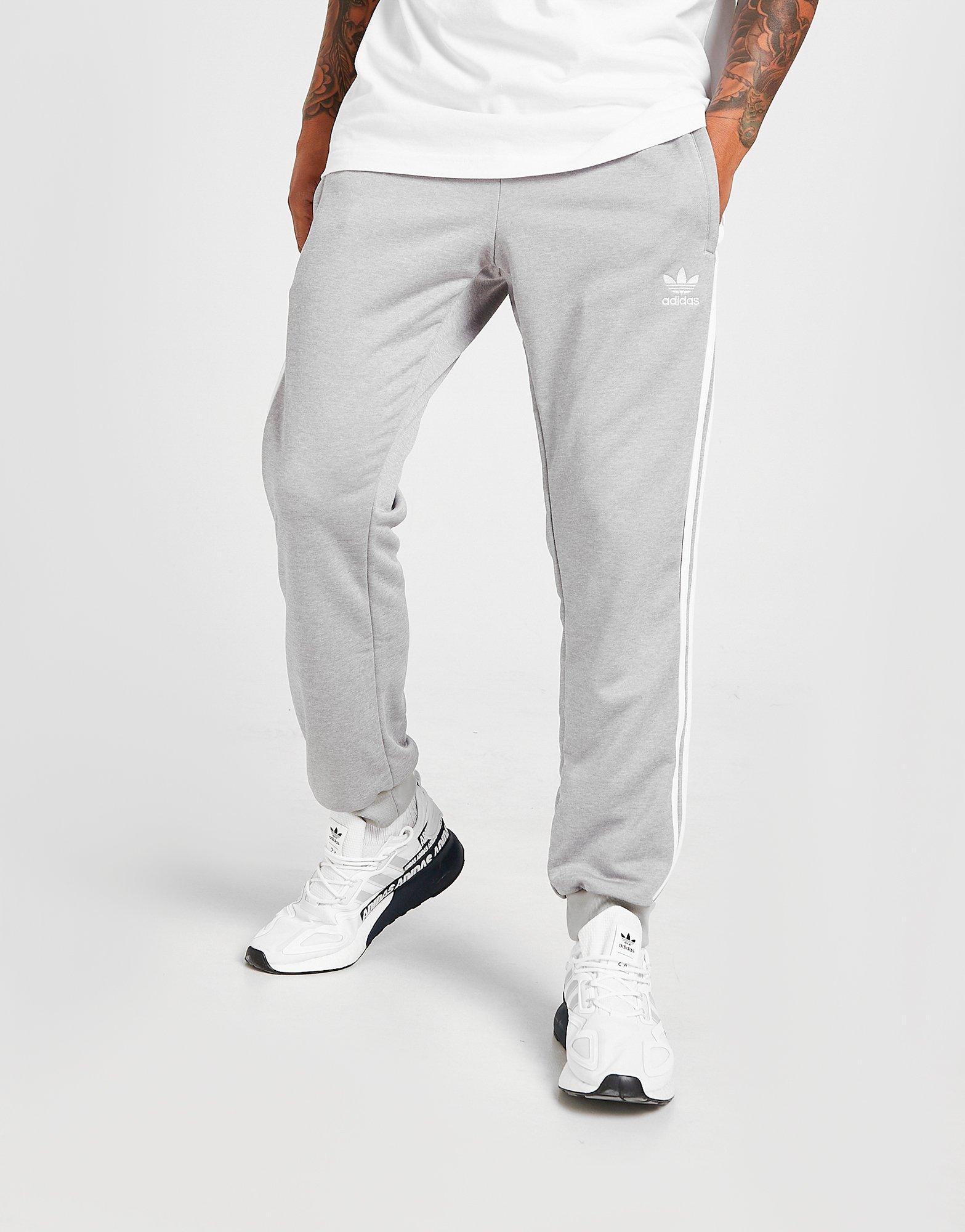 adidas grey track pants mens