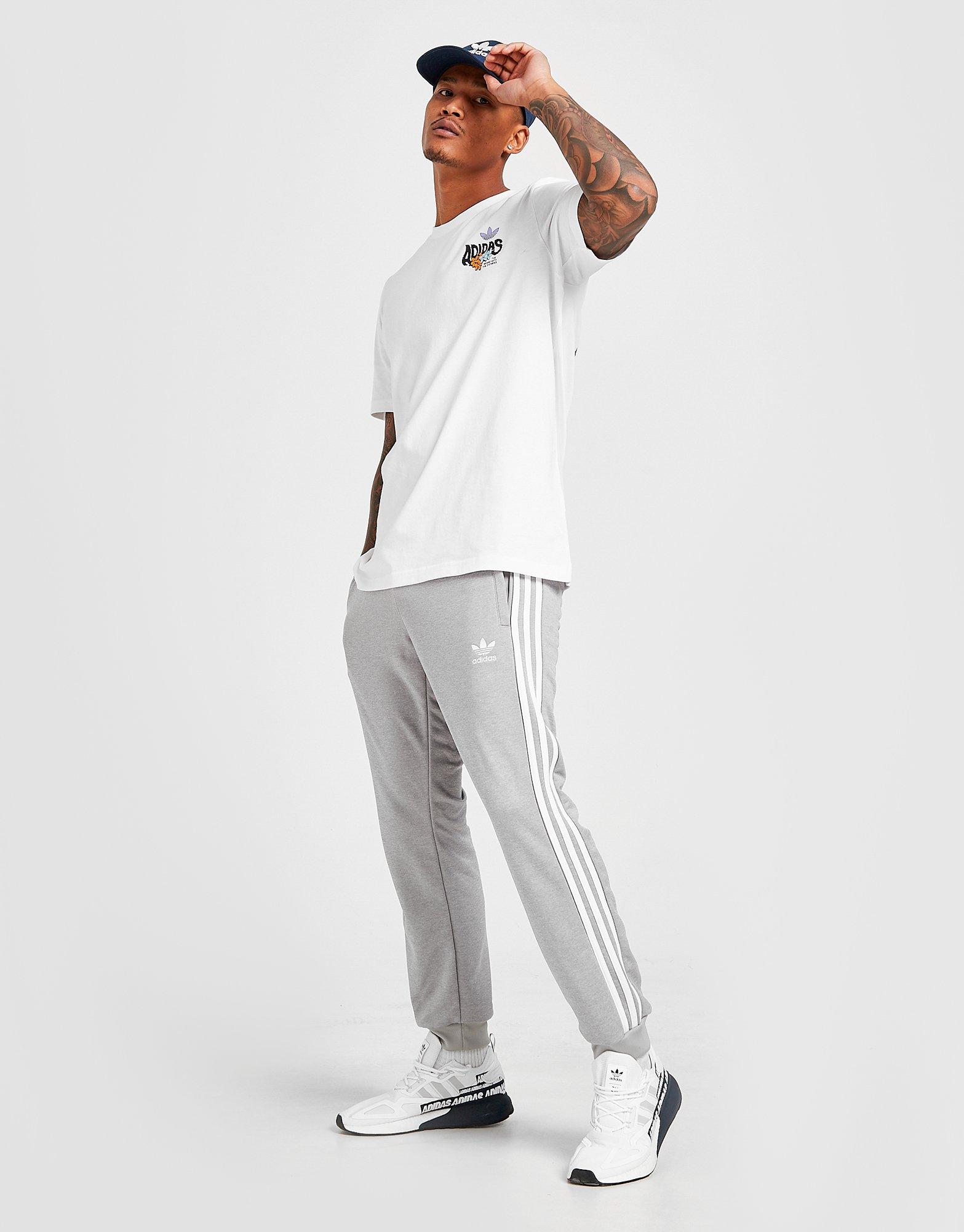 adidas grey track pants