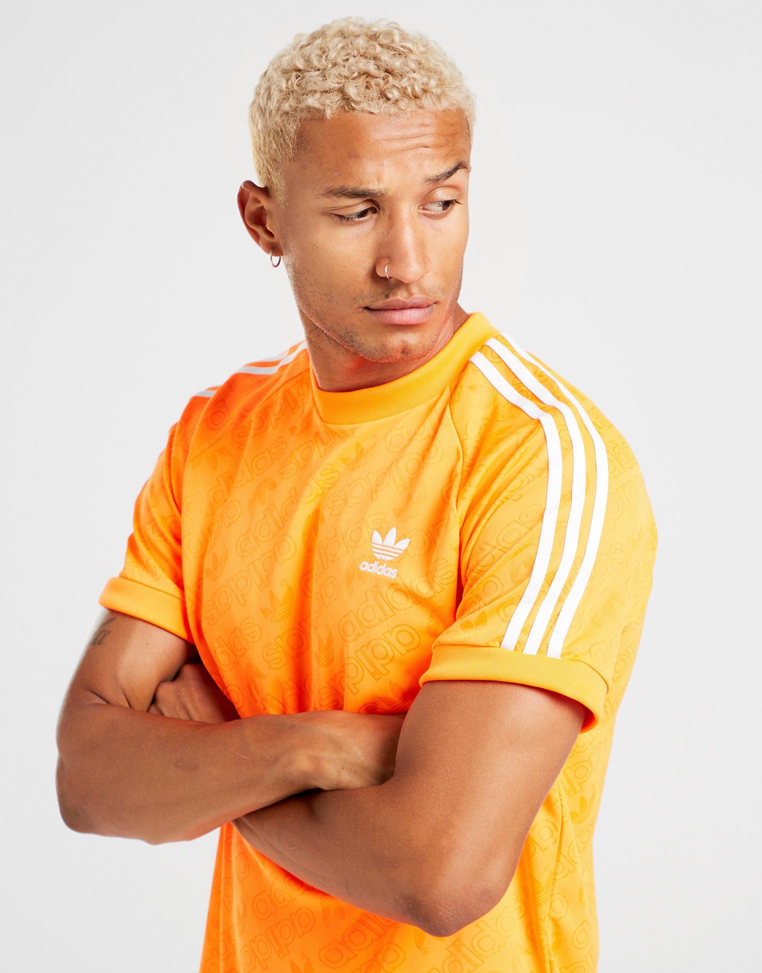 adidas t shirt uomo arancione