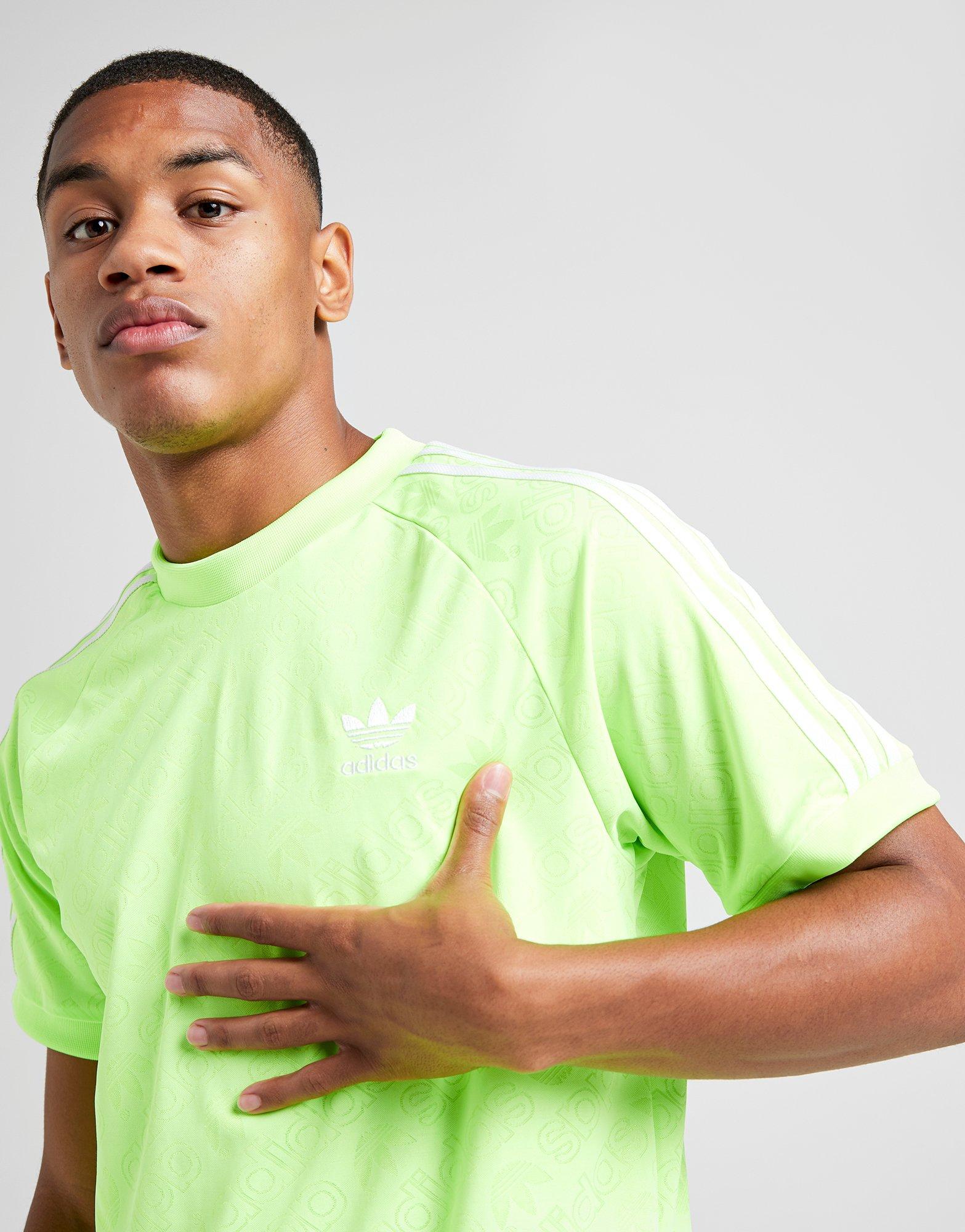 adidas lime green t shirt