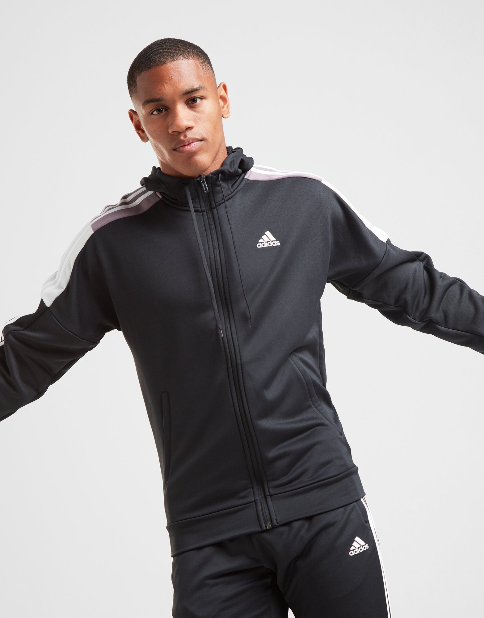 Buy Black adidas Game Time Tracksuit Men's | JD Sports | JD Sports Ireland