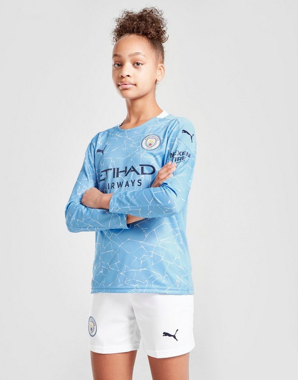 Puma Manchester City 20 21 Home Trikot Kinder Blau Jd Sports