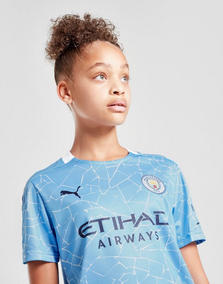 Puma Manchester City FC 2020/21 Home Trikot Kinder Blau ...