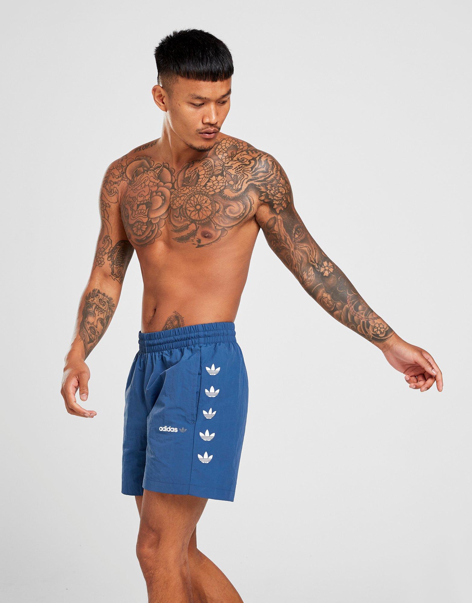 adidas trefoil swim shorts