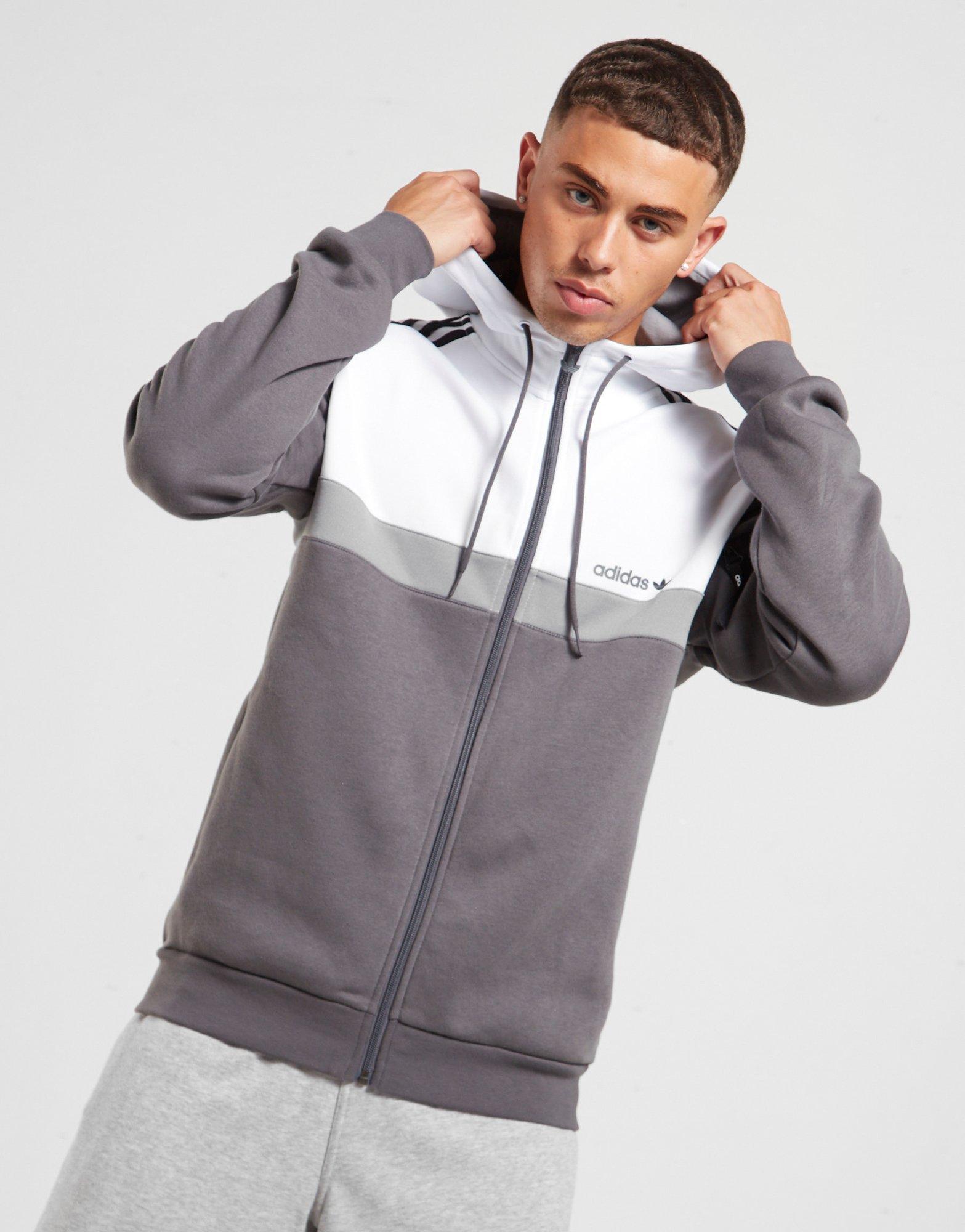 felpa cerniera adidas