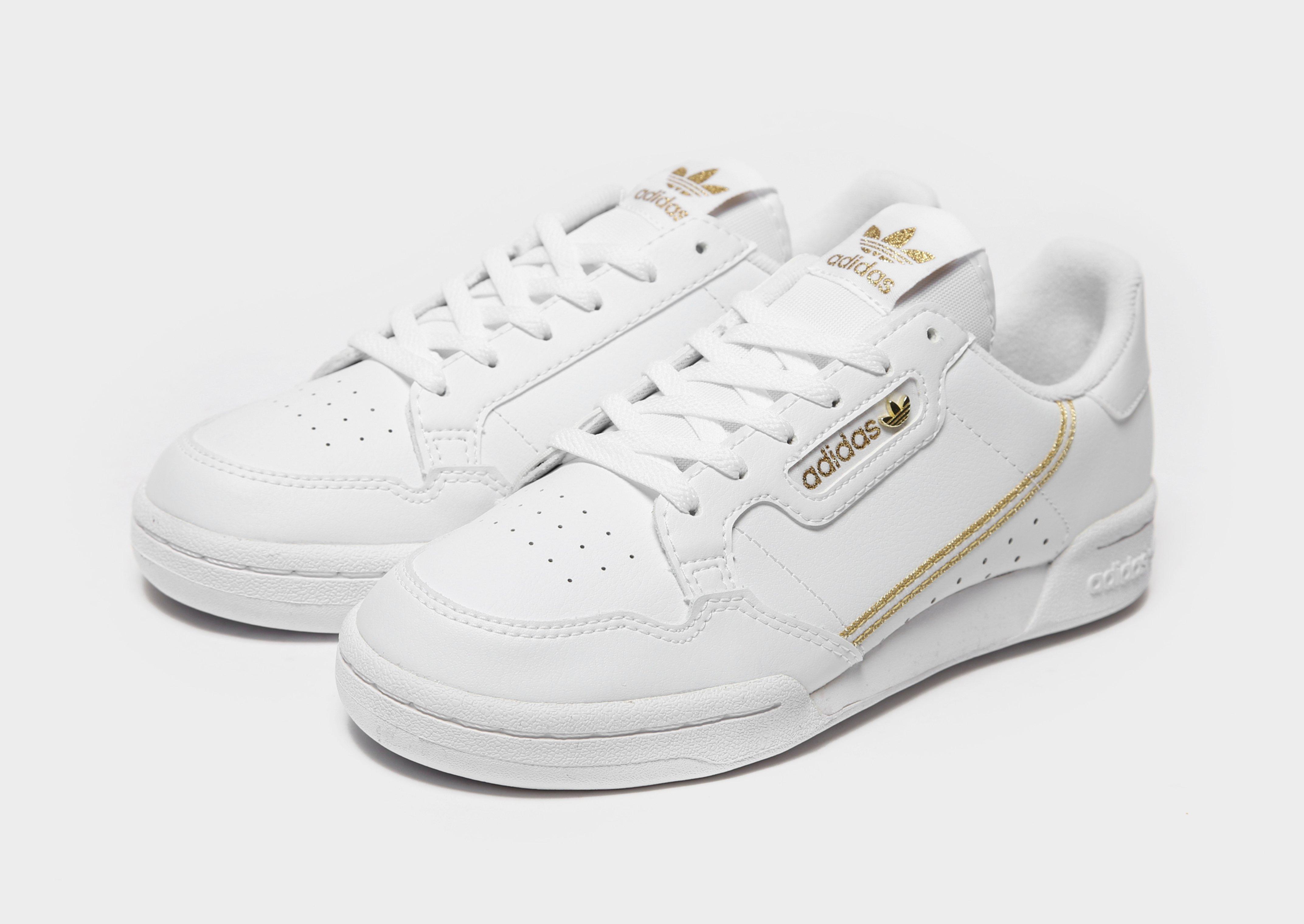 adidas continental junior white