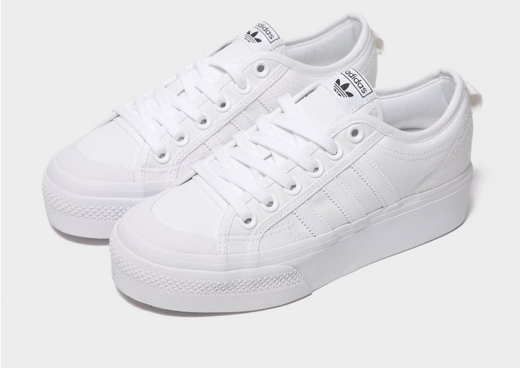 White adidas Originals Nizza Platform Women's | JD Sports