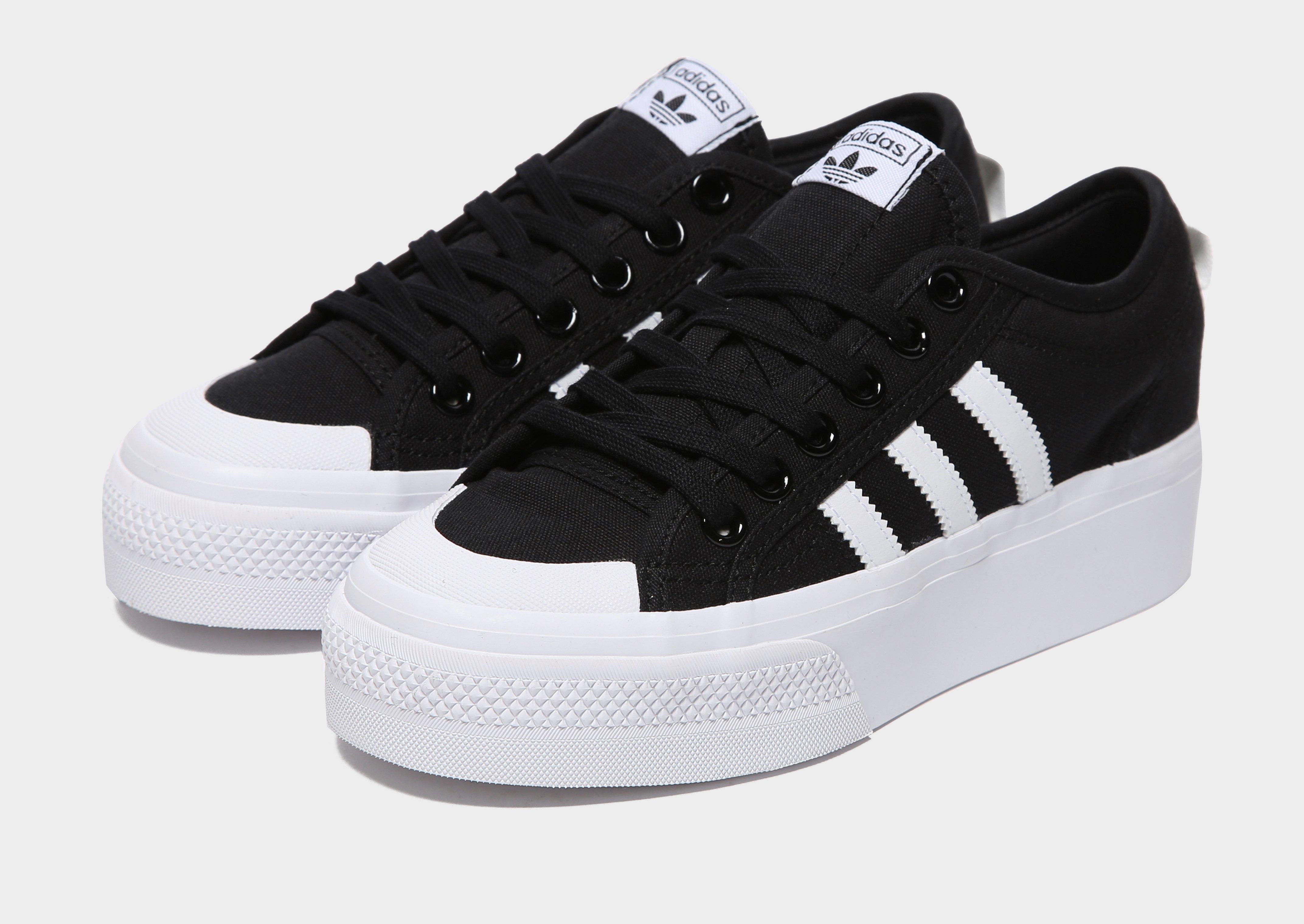 adidas nizza black platform