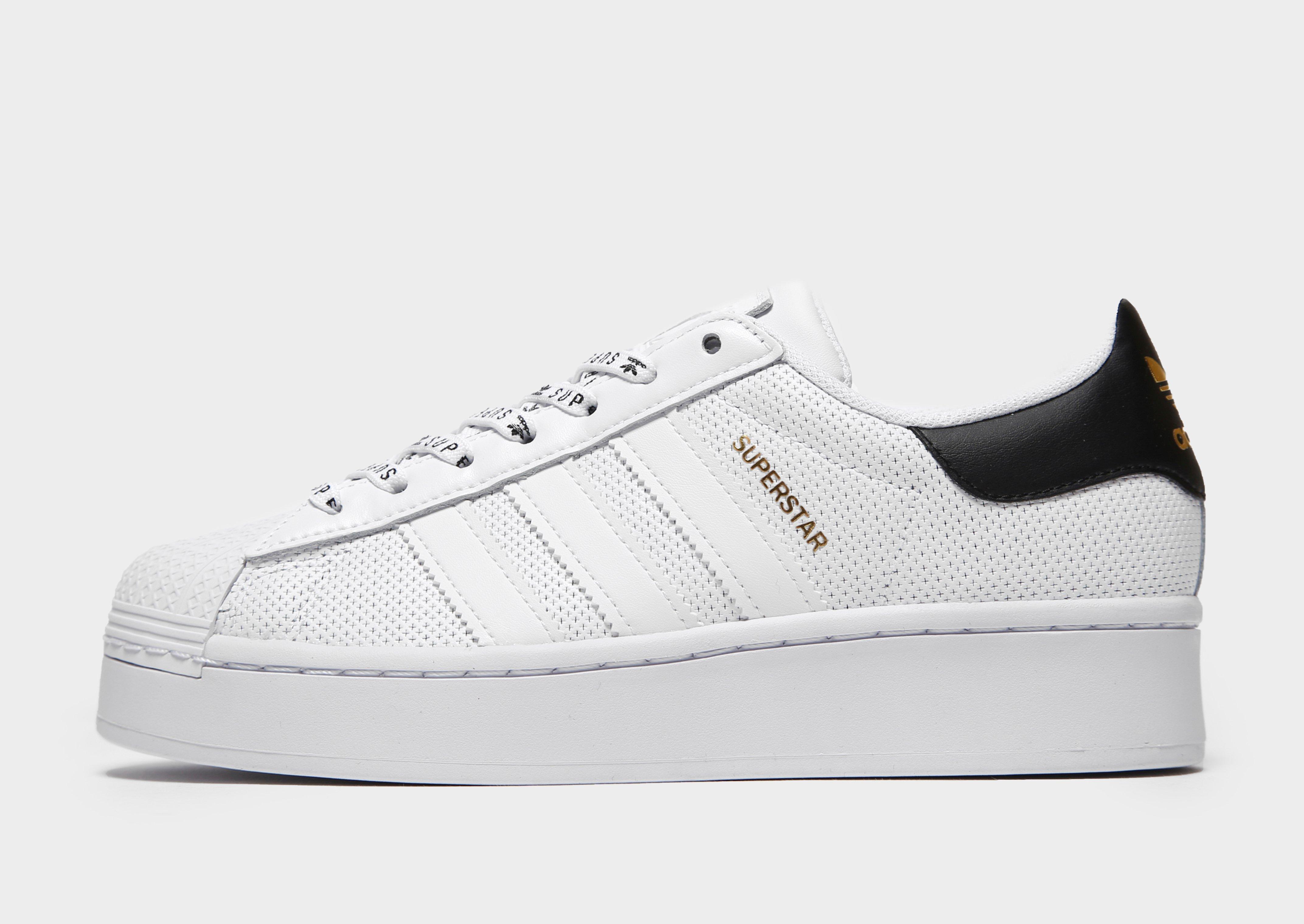 adidas superstar platform white
