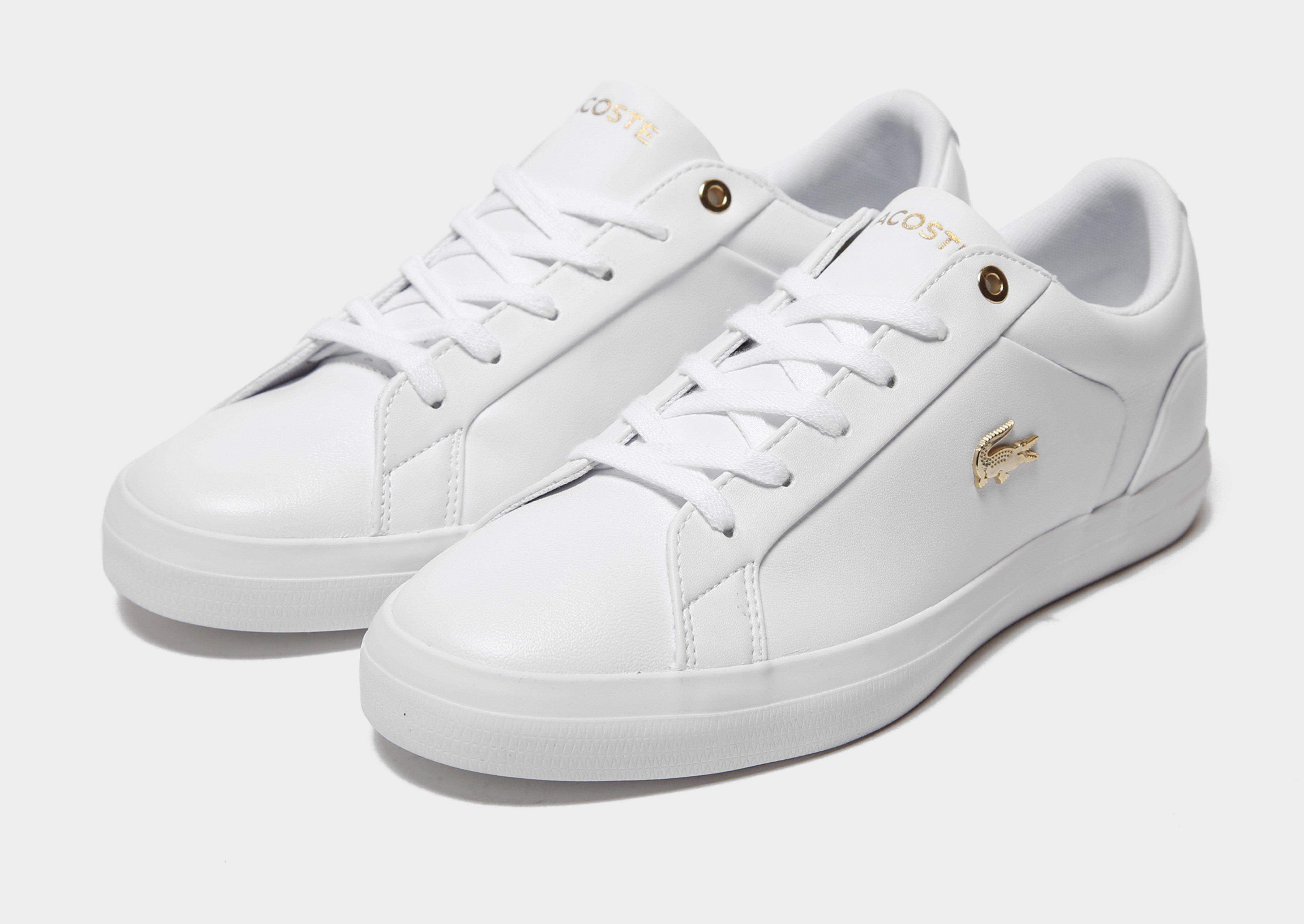 lacoste white lerond trainers