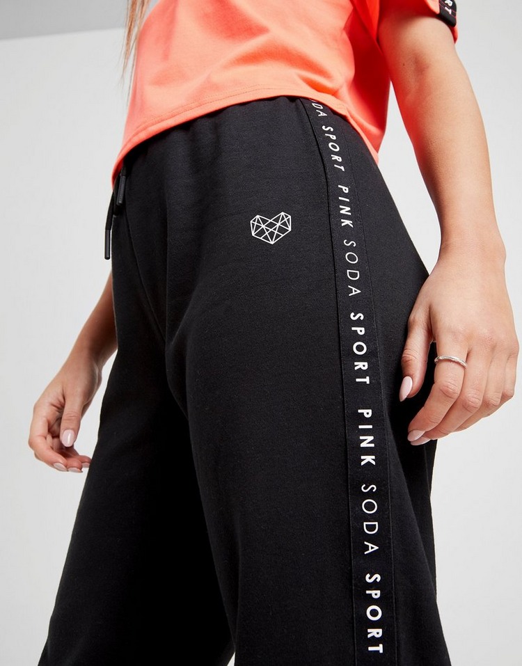 Koop Zwart Pink Soda Sport Tape Joggers JD Sports