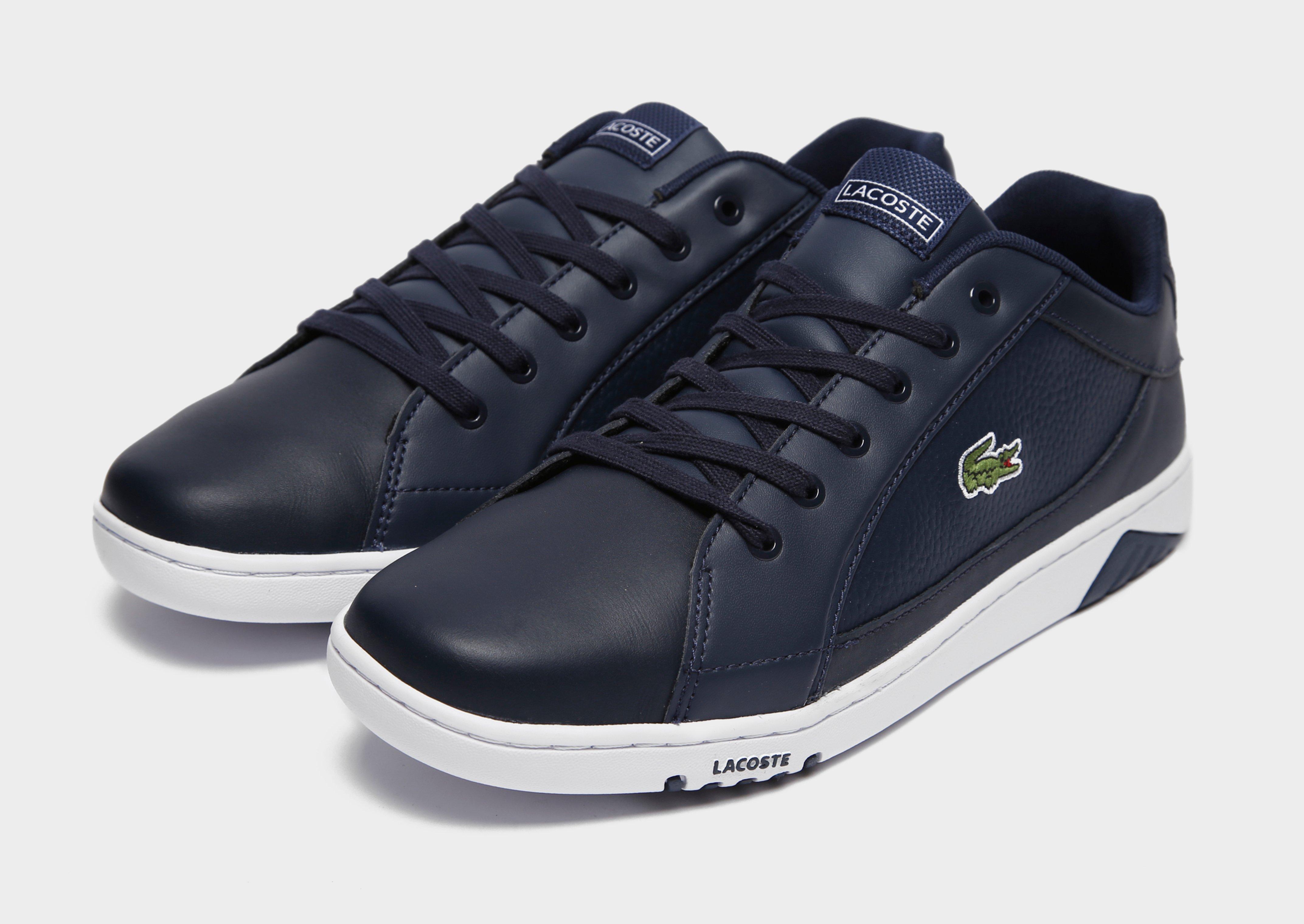 lacoste deviation leather black