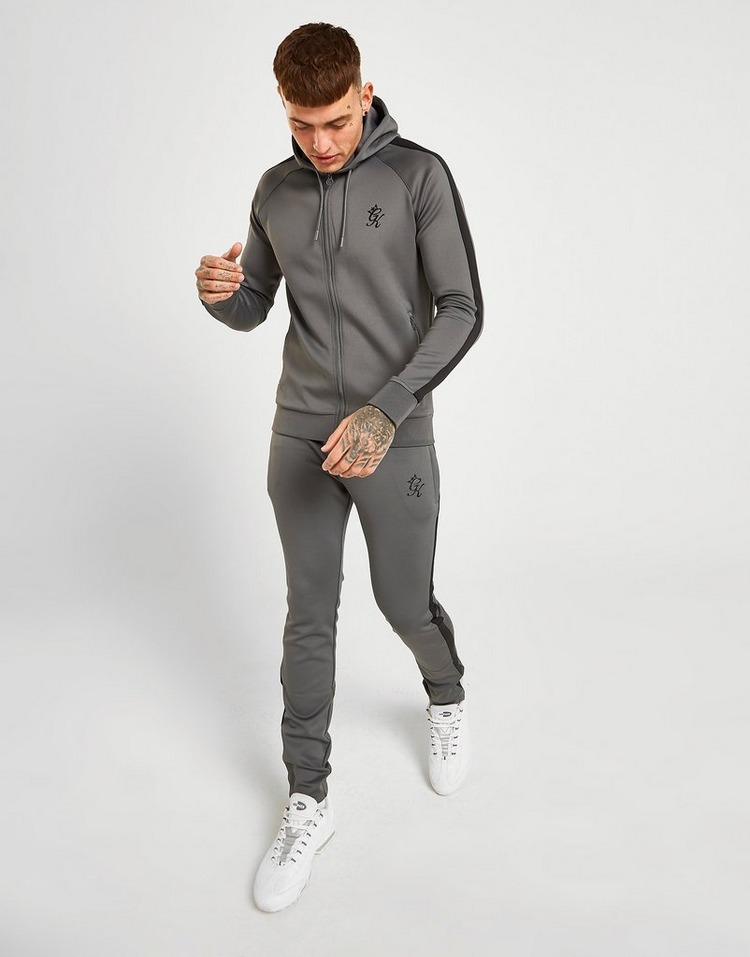 Grey Gym King Core Zip Through Poly Tracksuit | JD Sports