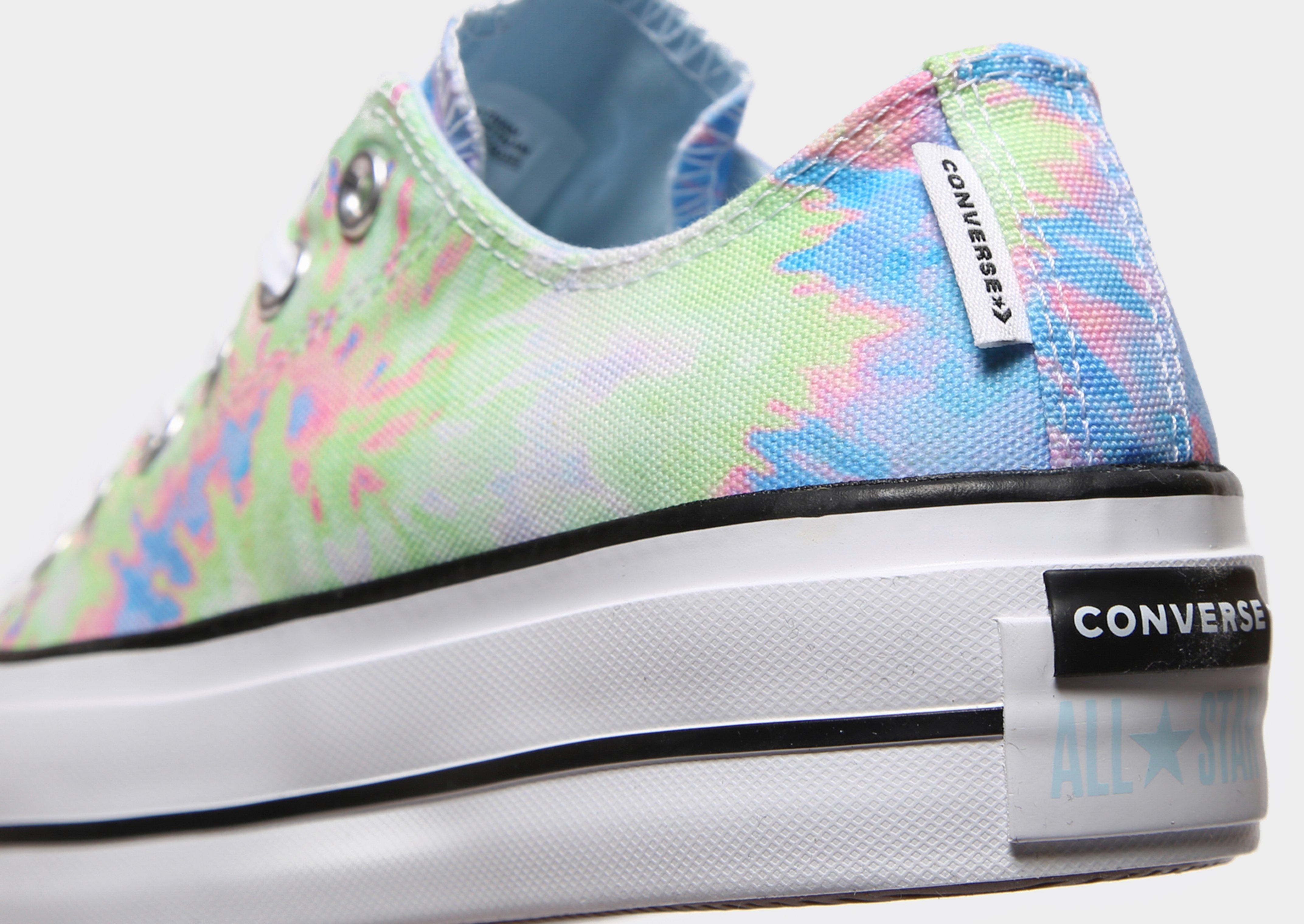 converse all star ox lift tie dye women's