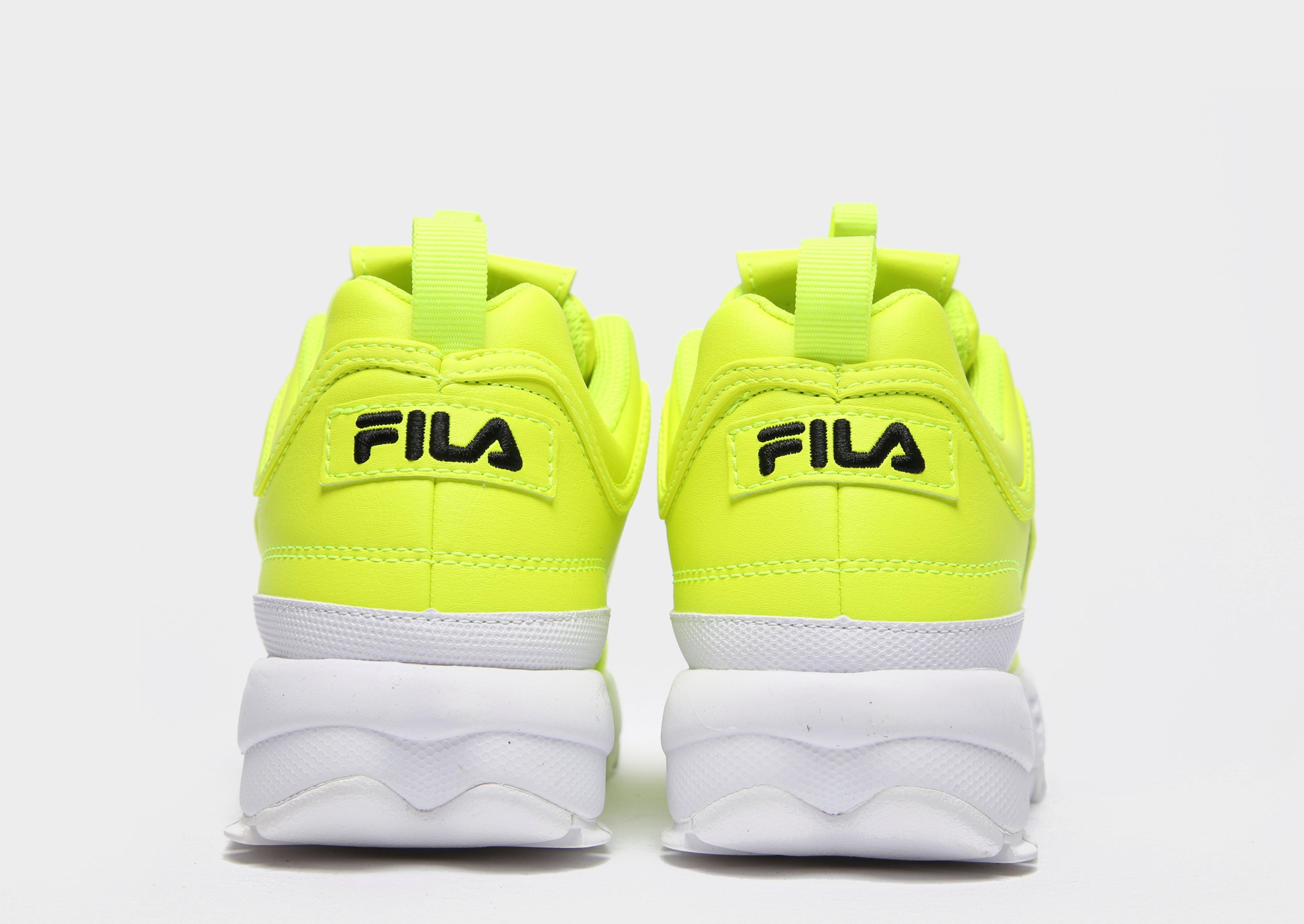 fila yellow taped logo disruptor 2 premium trainers