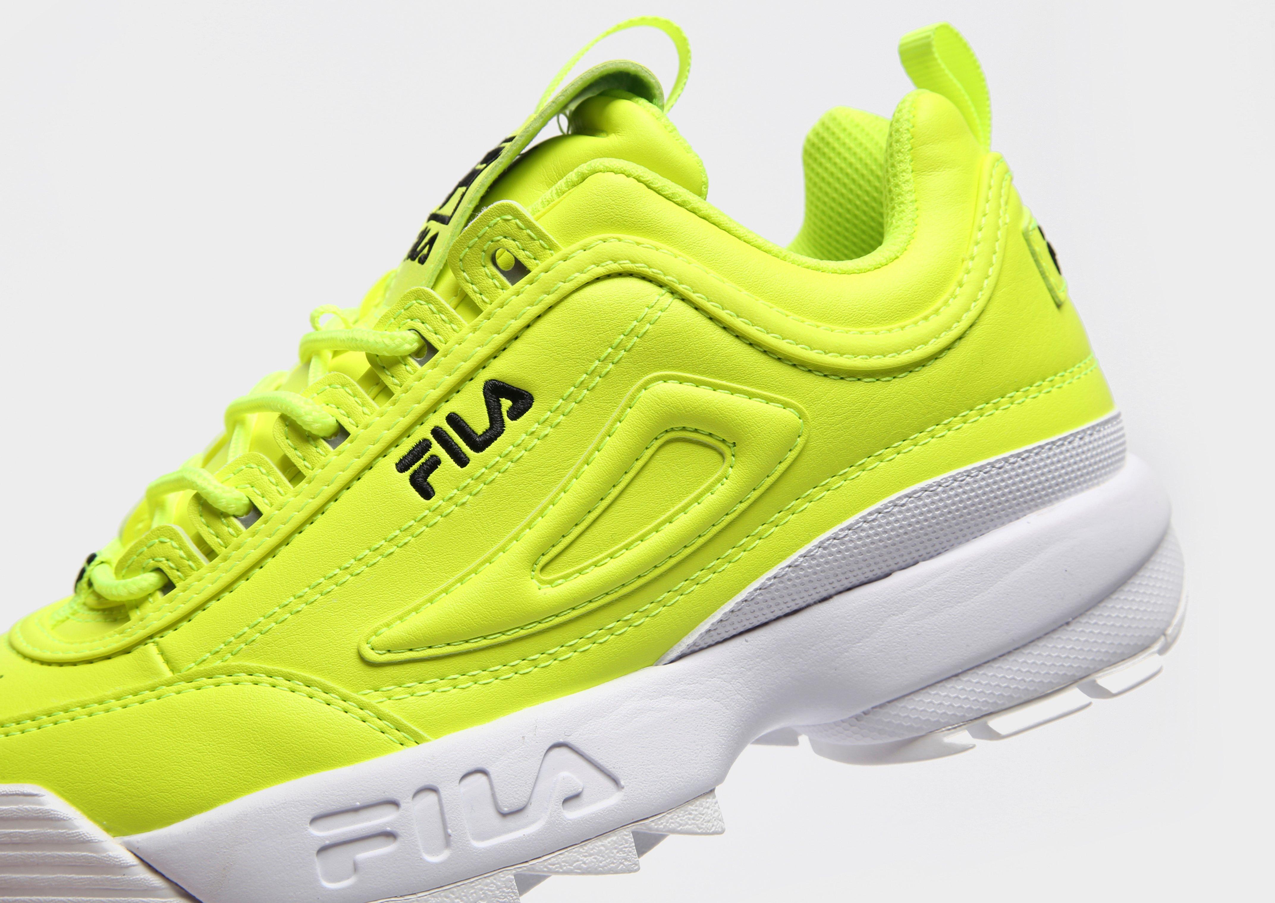 yellow fila trainers