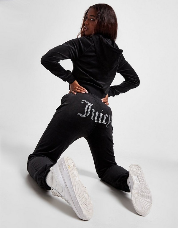 Stædig Patronise Objector Black JUICY COUTURE Diamante Velour Joggers | JD Sports Global