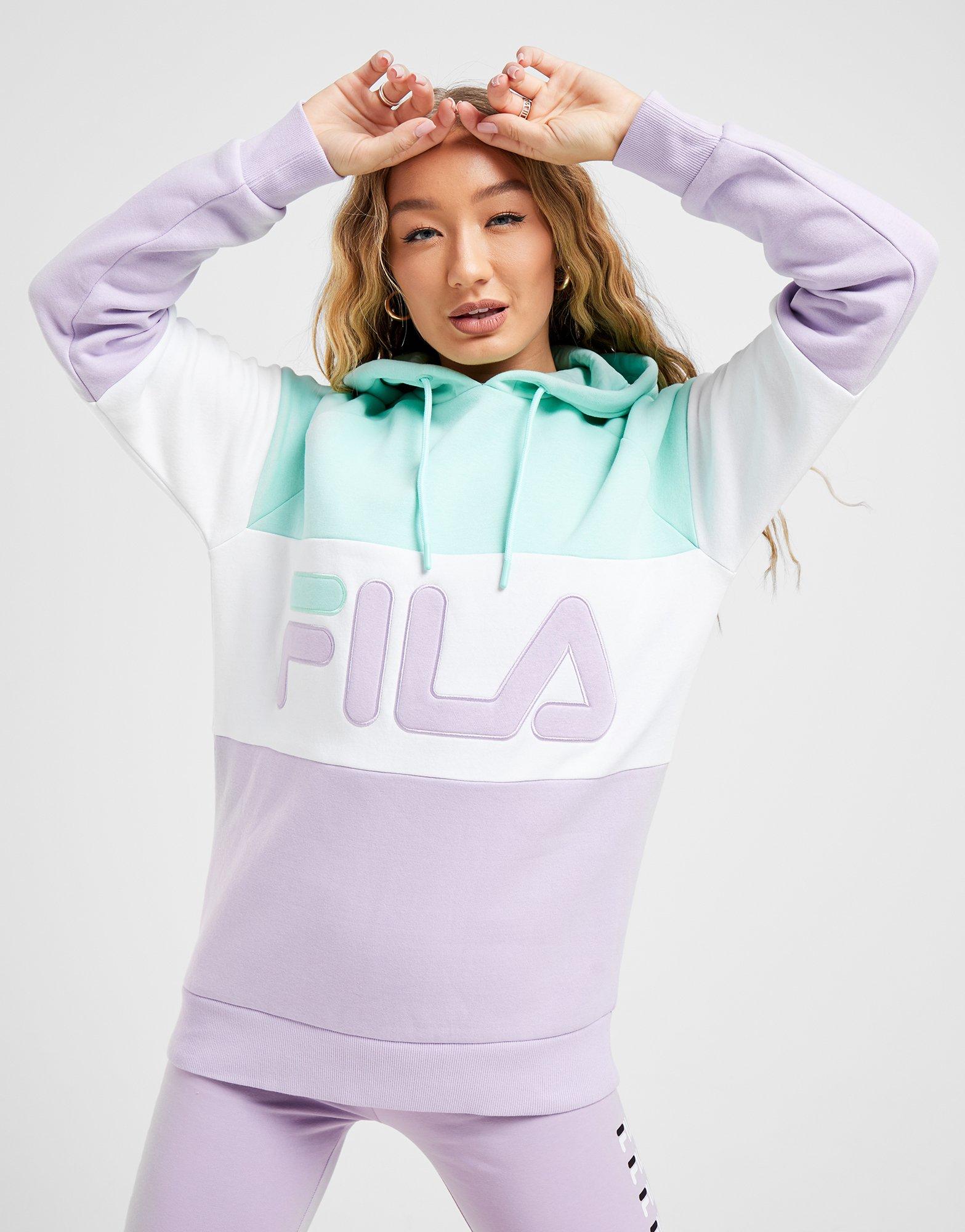 fila color block hoodie