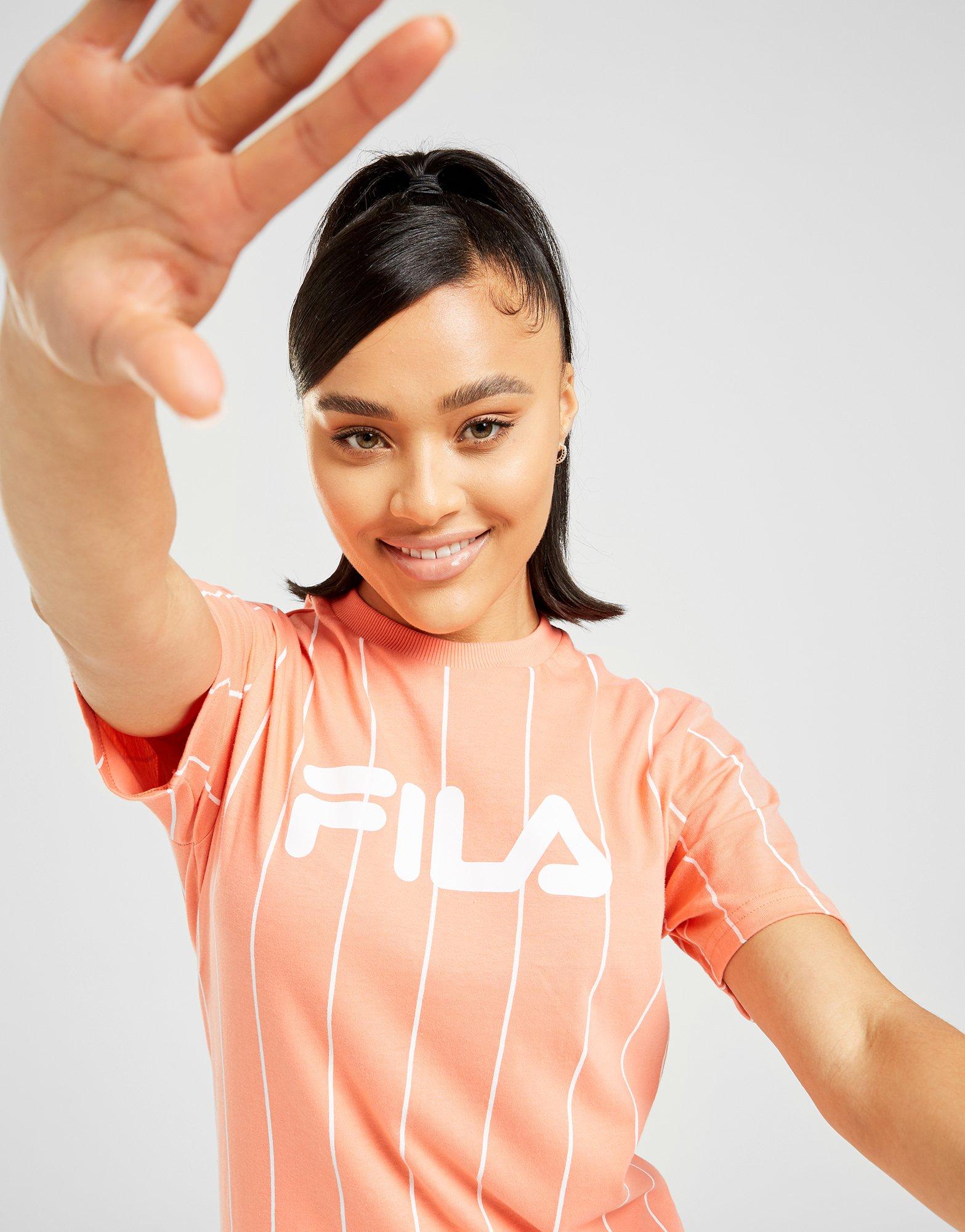 peach fila shirt
