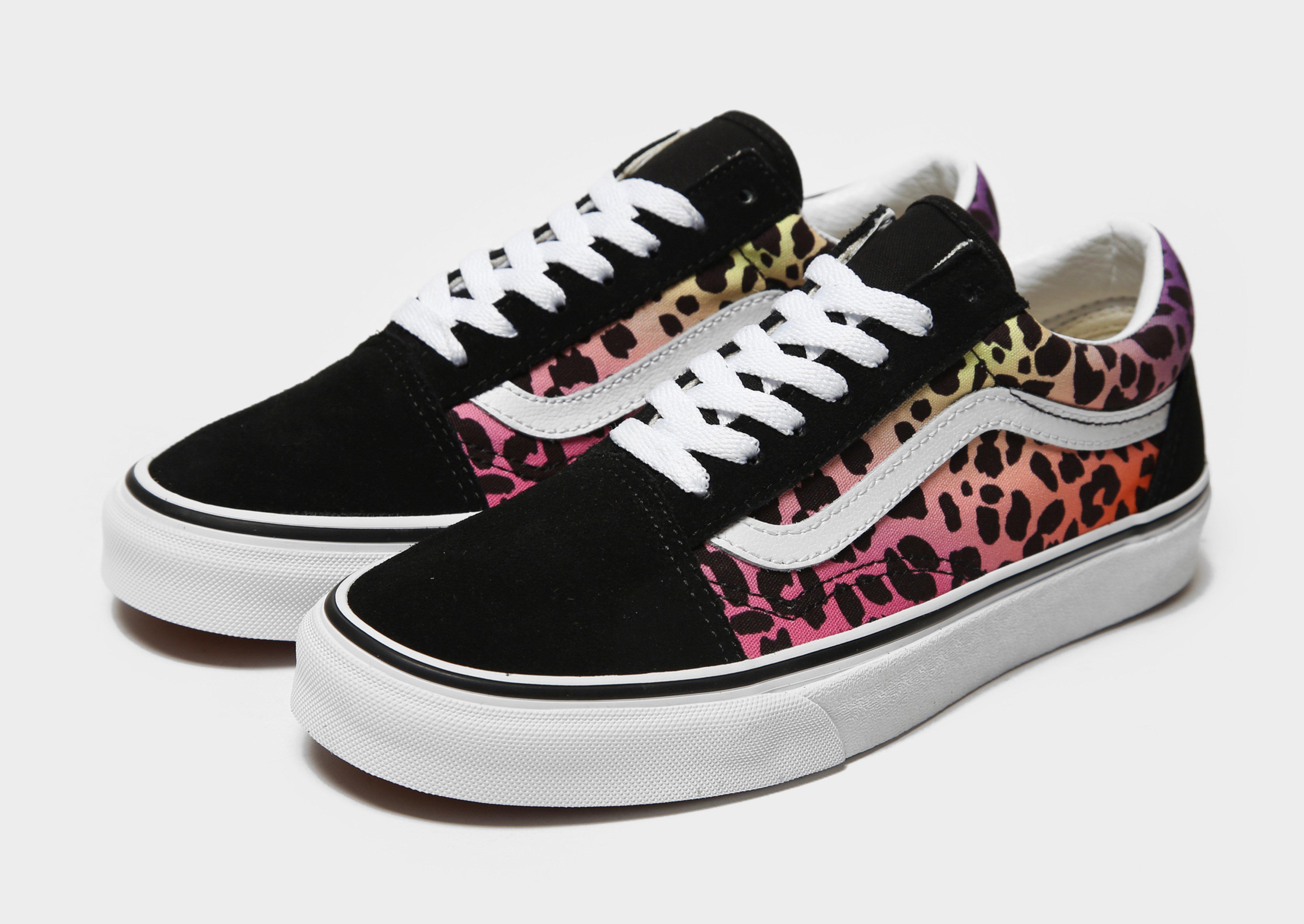 vans old skool womens leopard print