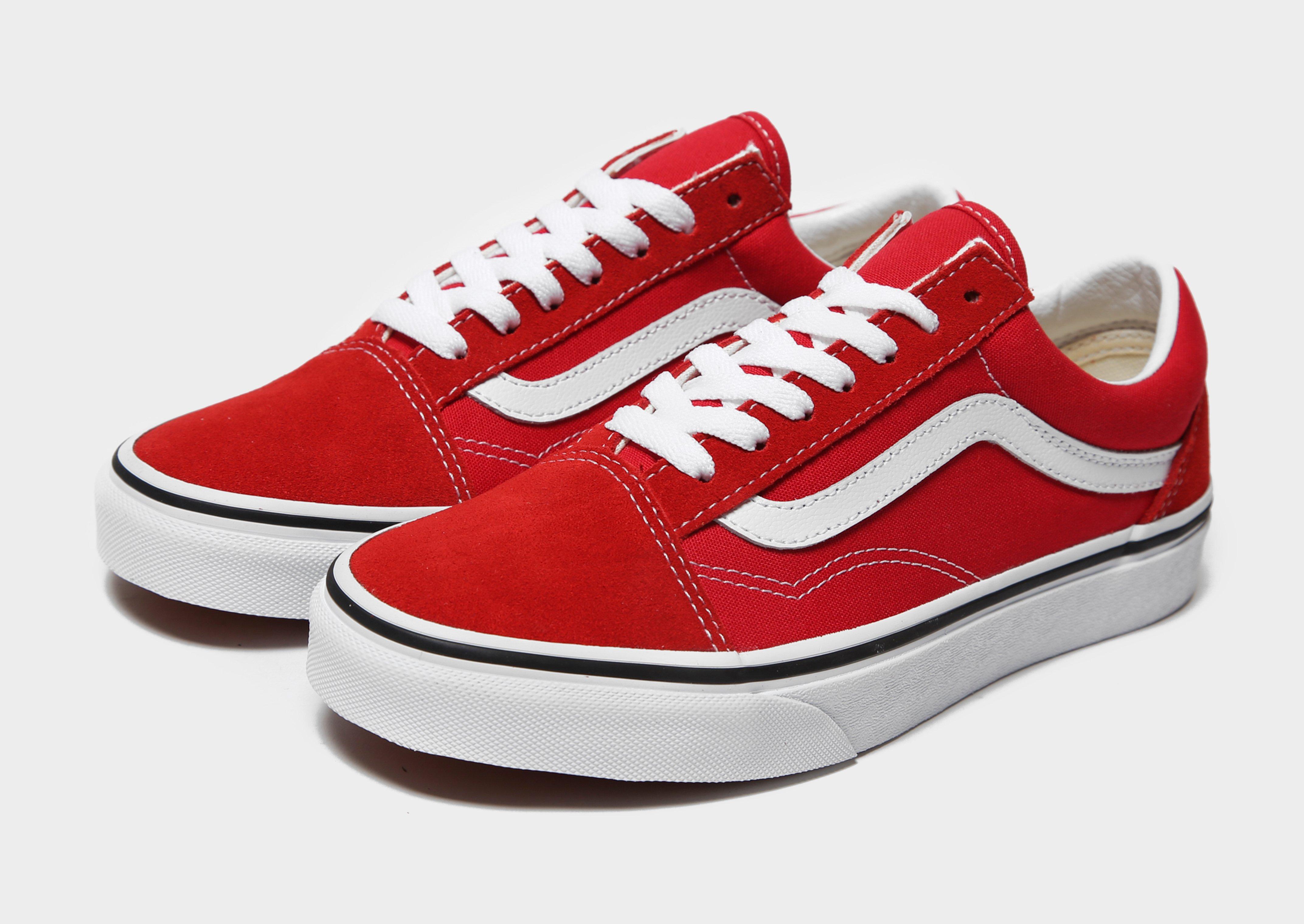 vans femme rouge